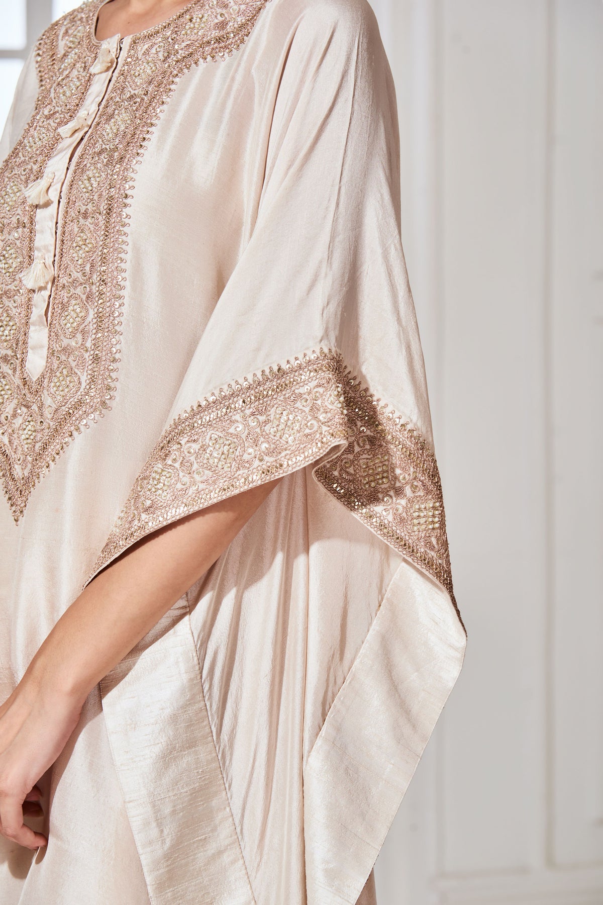 Yamuna ivory kaftan