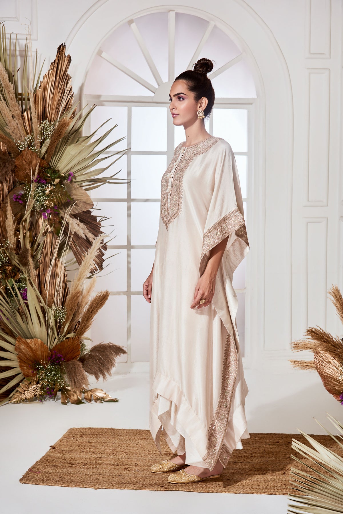 Yamuna ivory kaftan