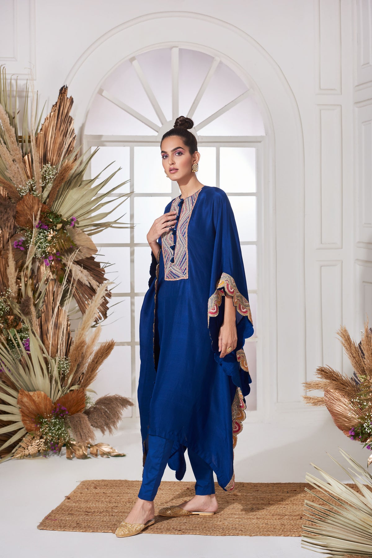 Ganga royal blue kaftan