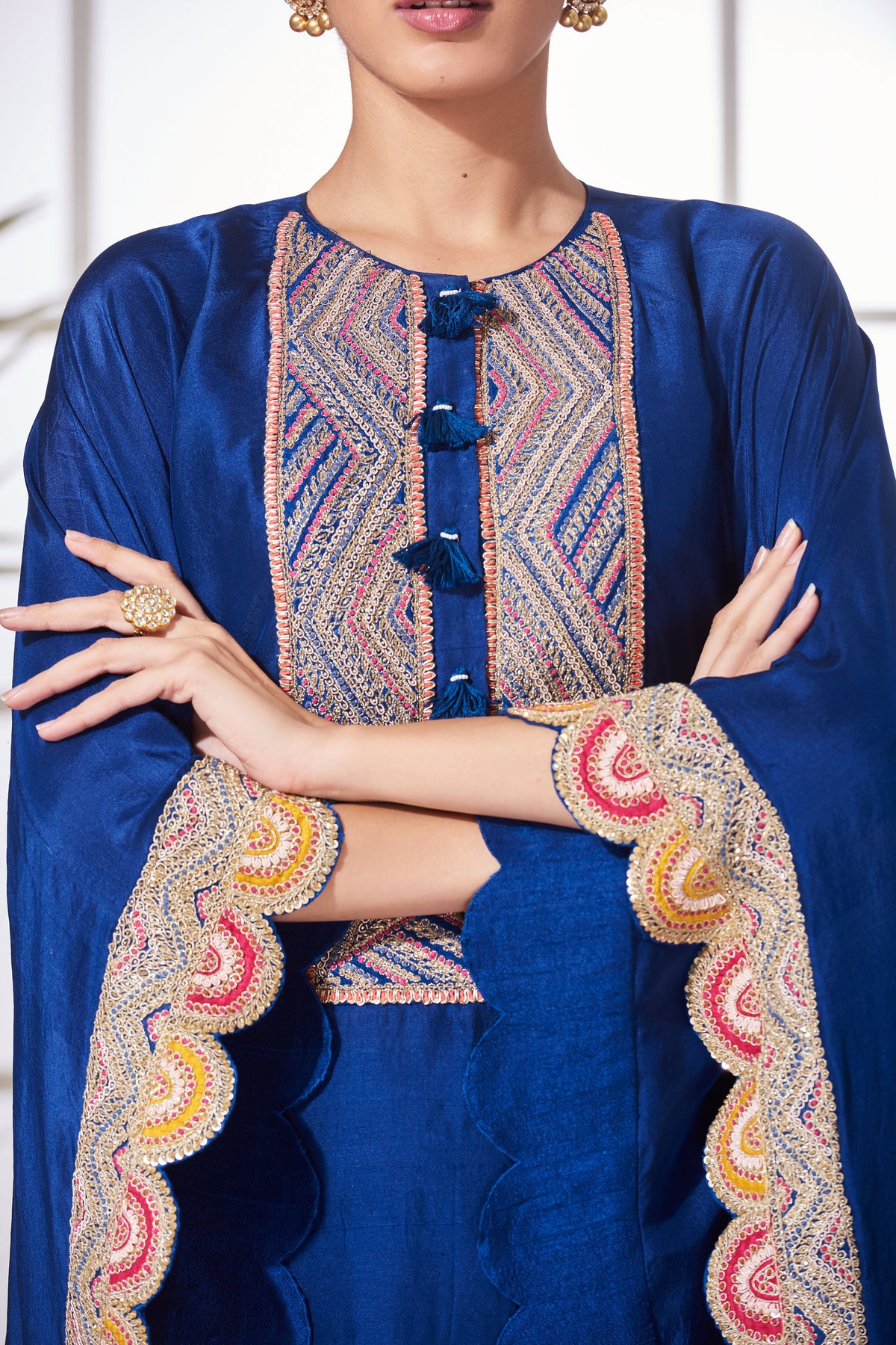 Ganga royal blue kaftan