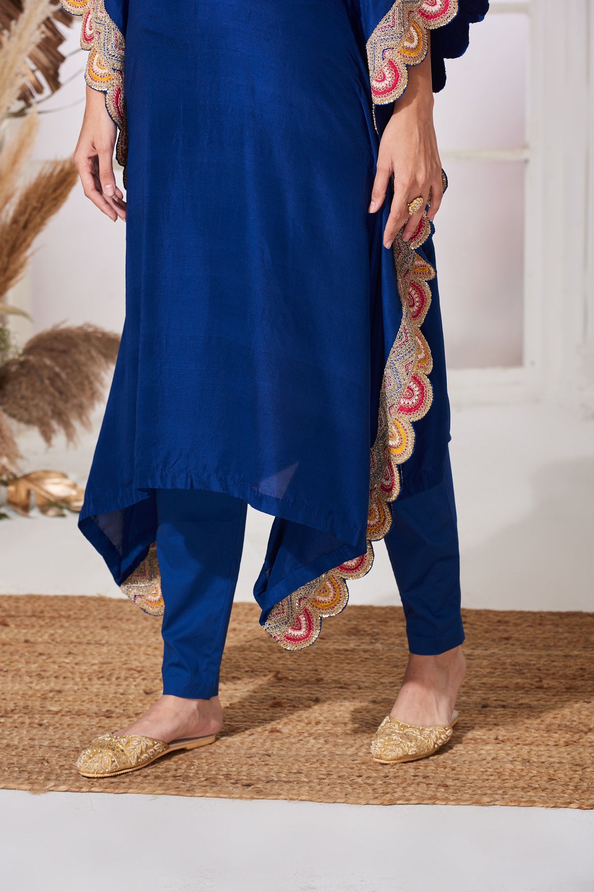 Ganga royal blue kaftan