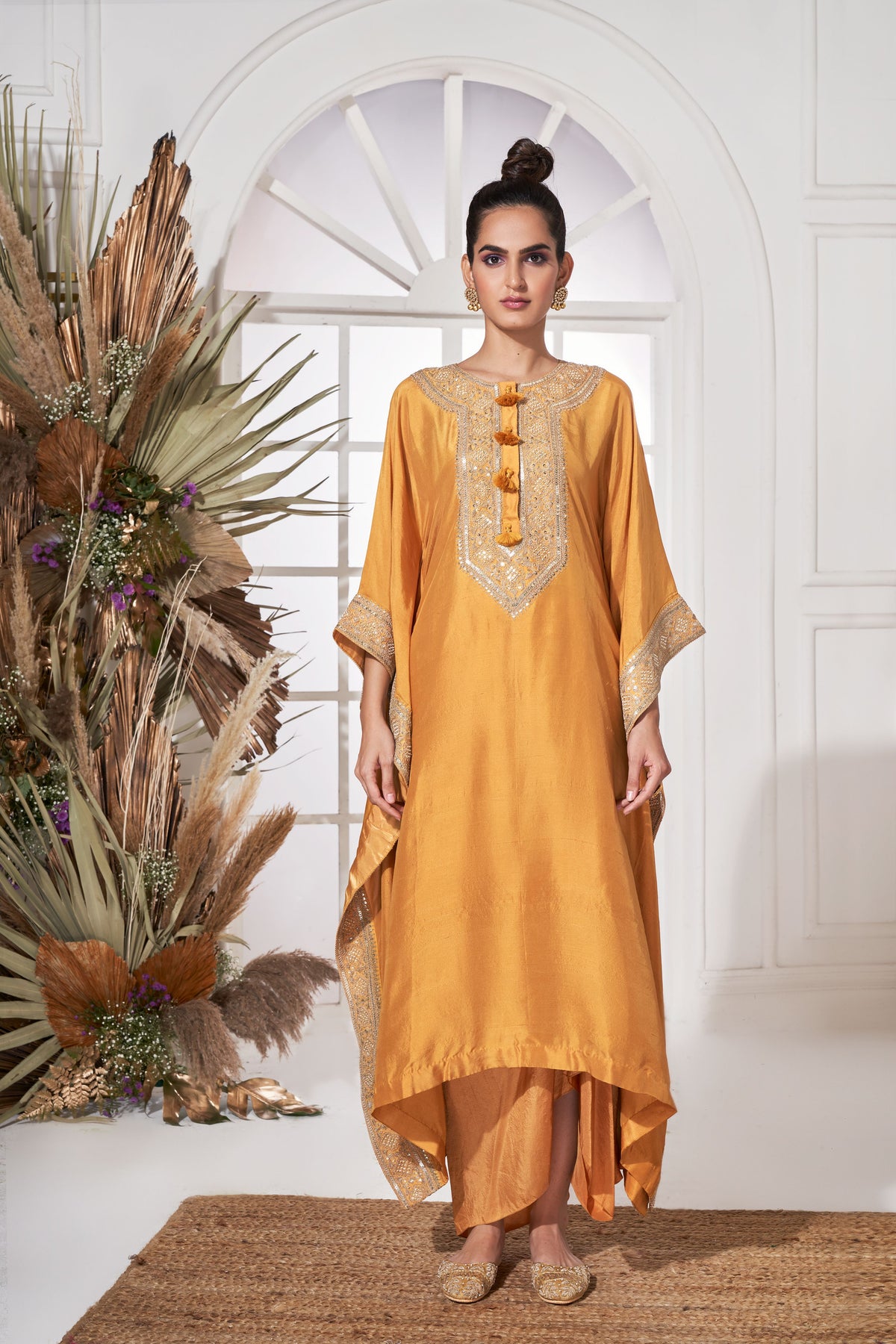 Yamuna mustard kaftan