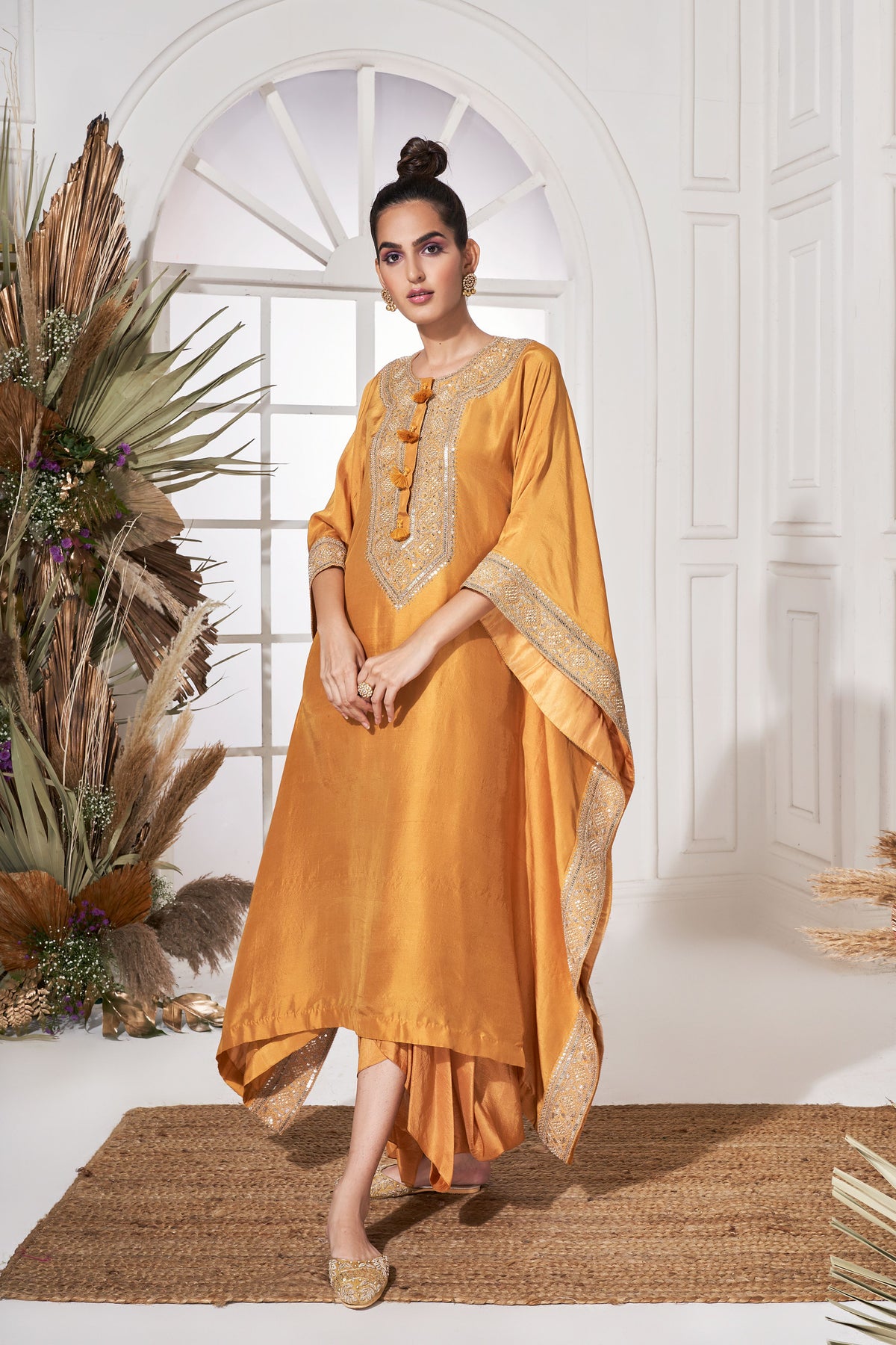 Yamuna mustard kaftan