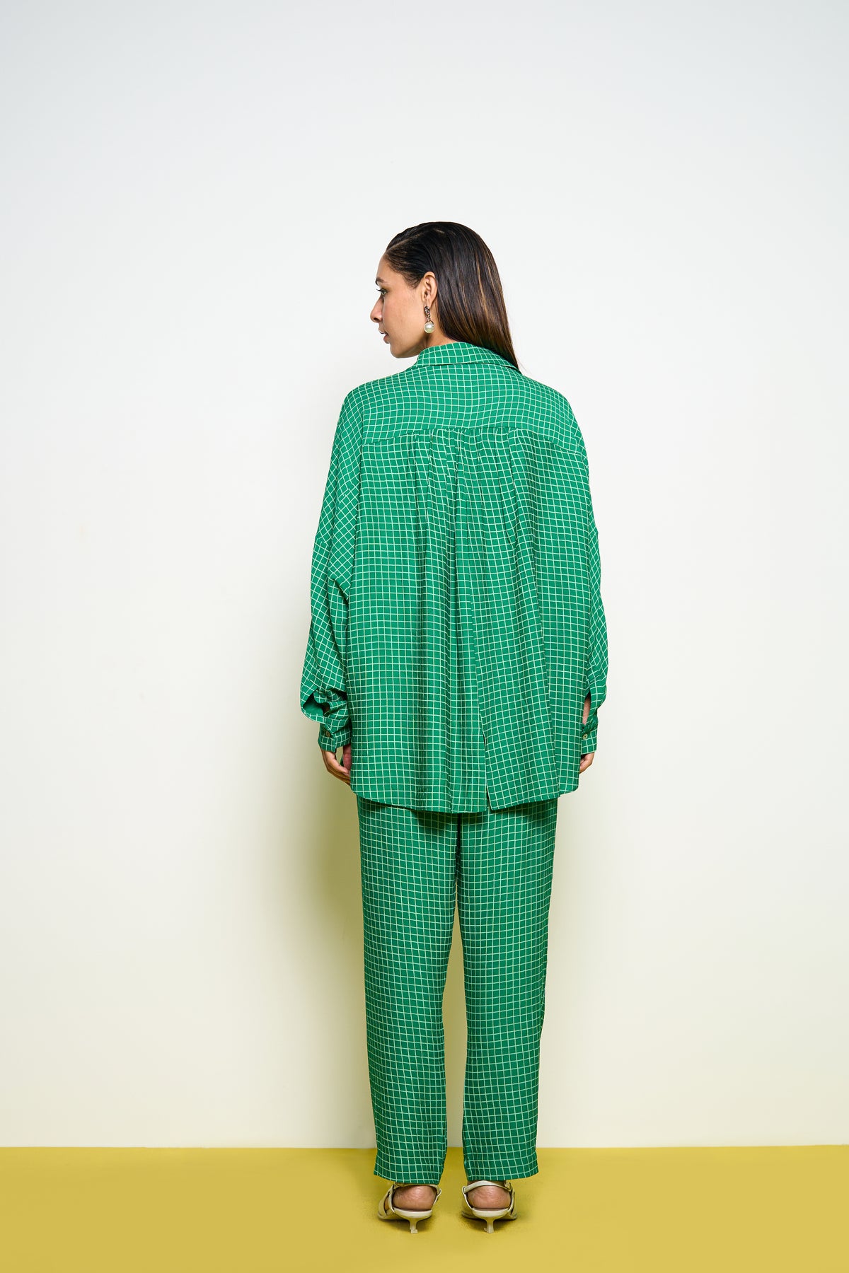 Green Checkered Pants