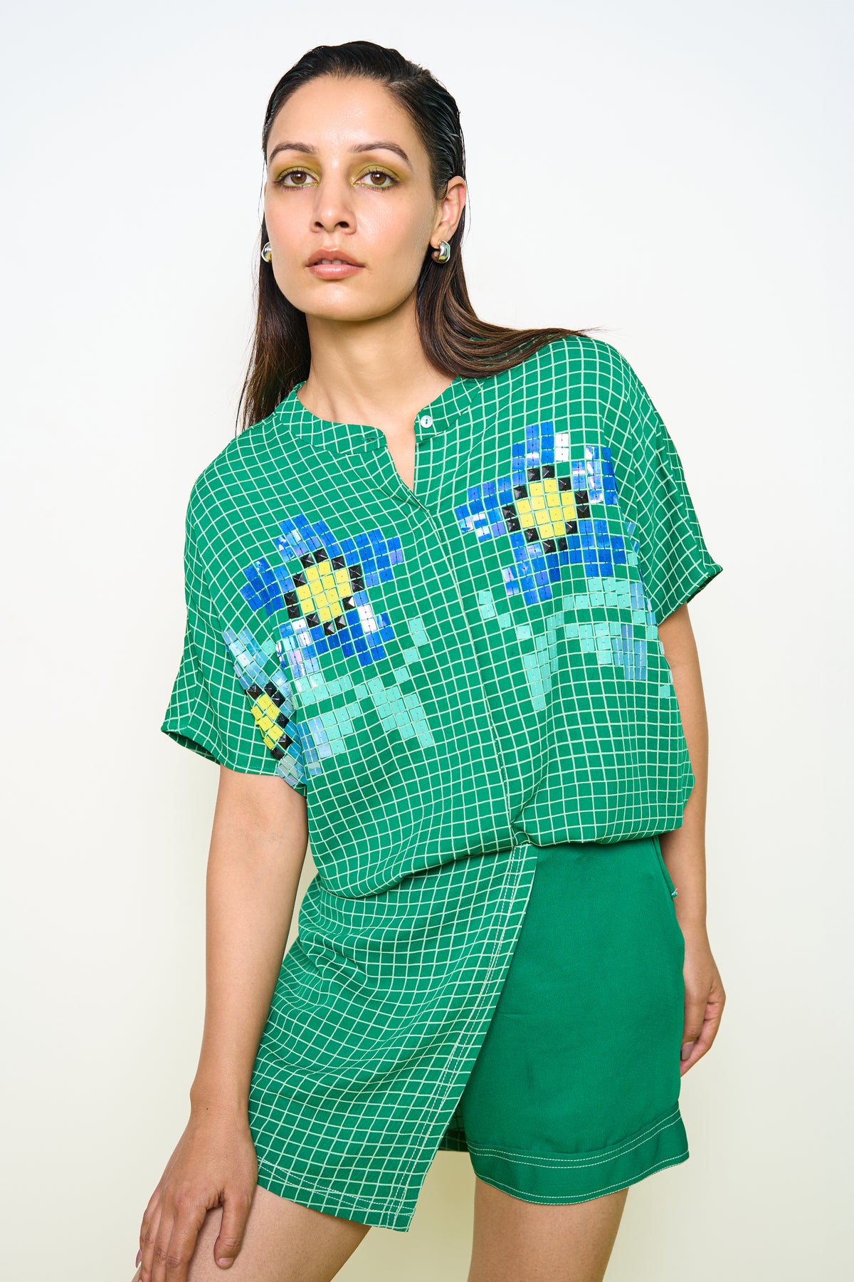 Green Square Shirt