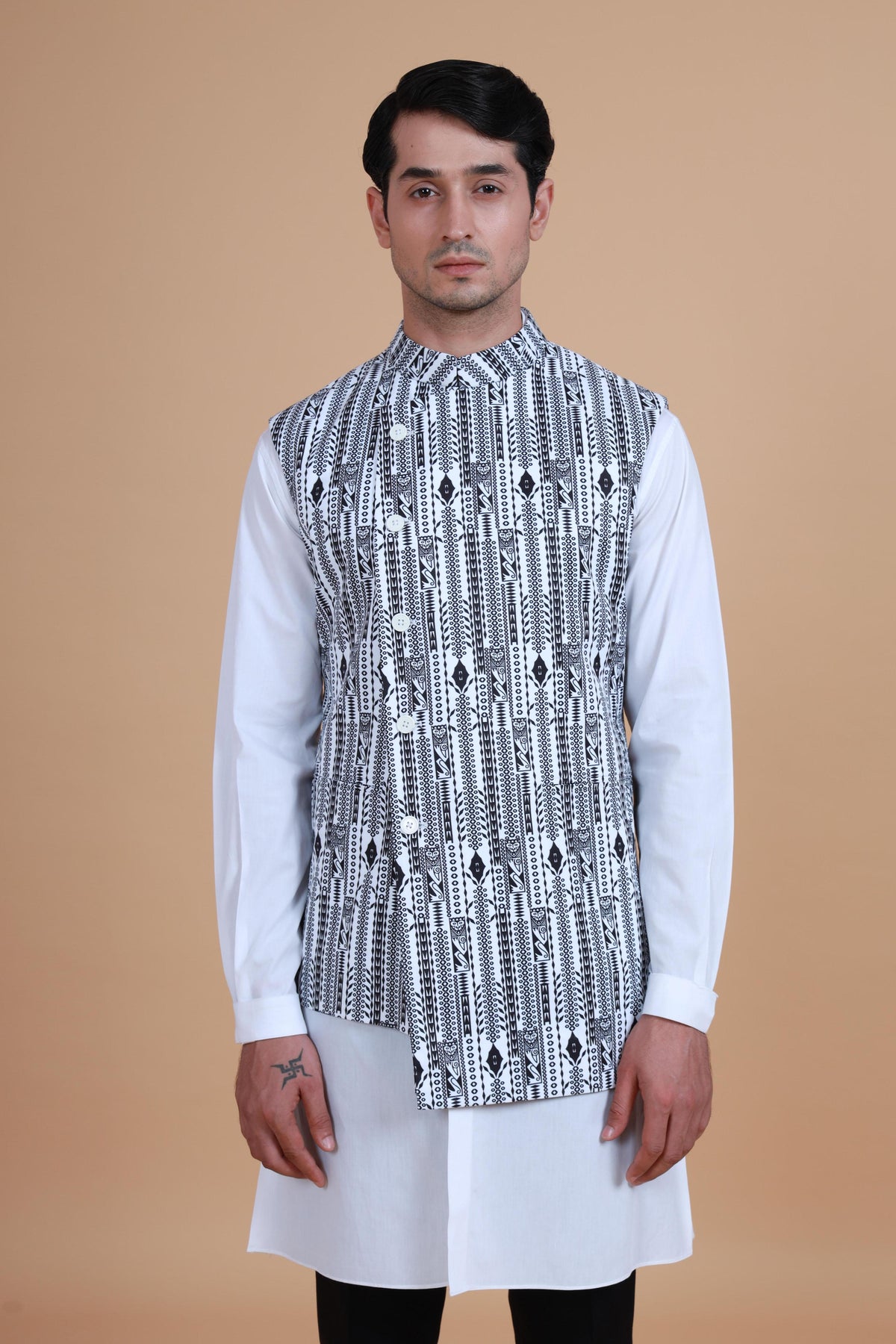 The Printed Double Breasted Waistcoat