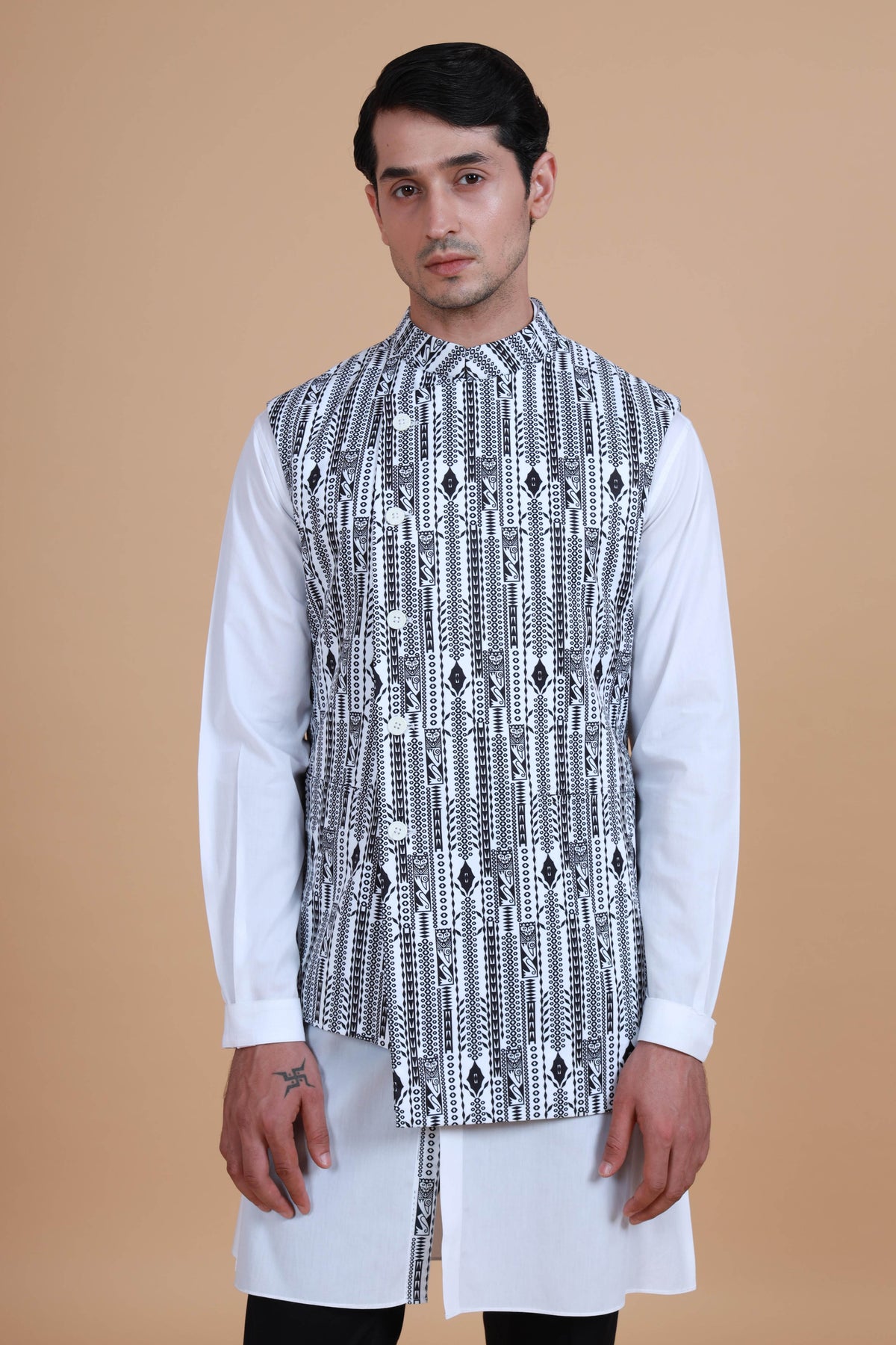 The Printed Double Breasted Waistcoat