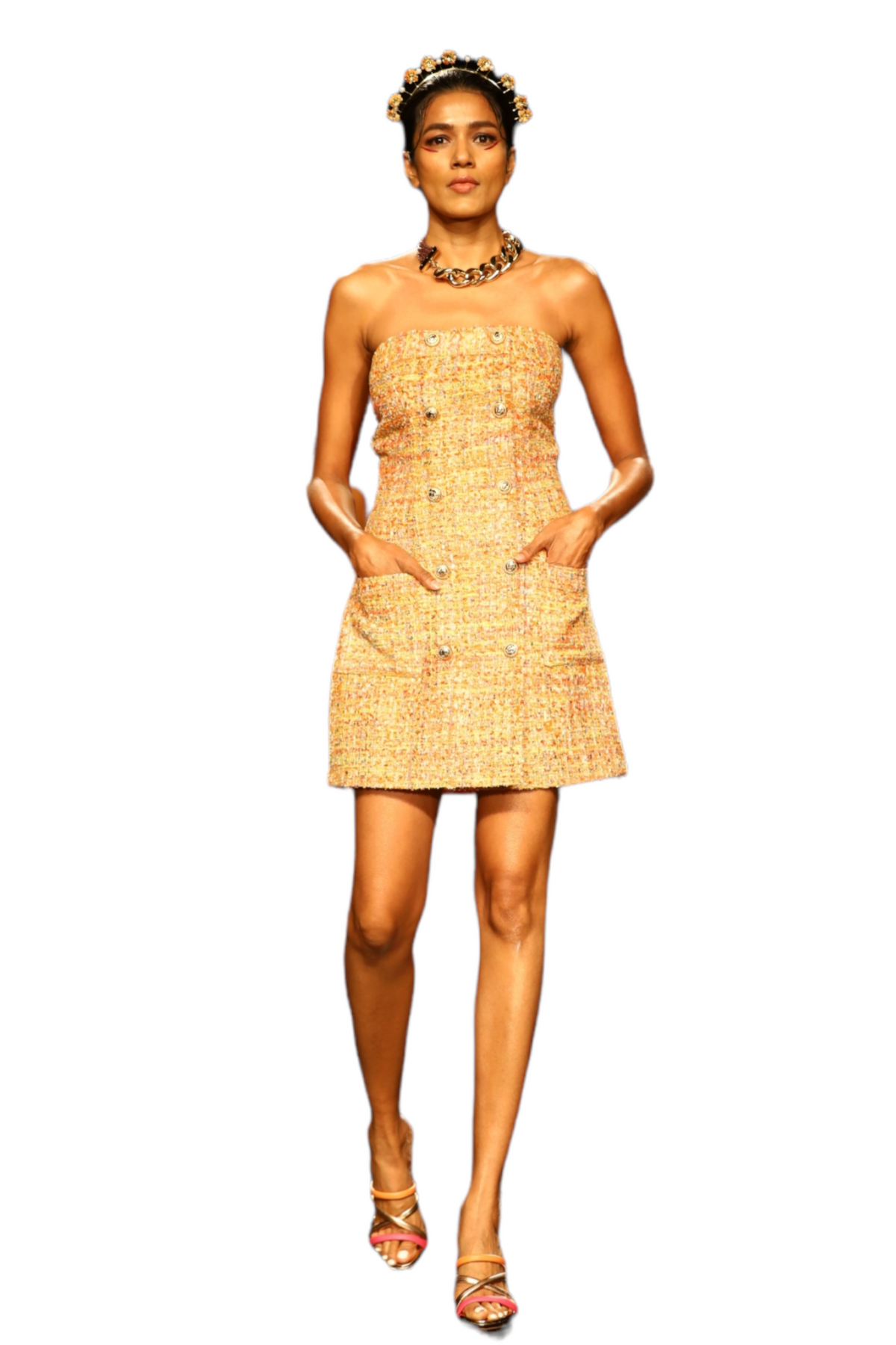 Amber Tweed Mini Dress