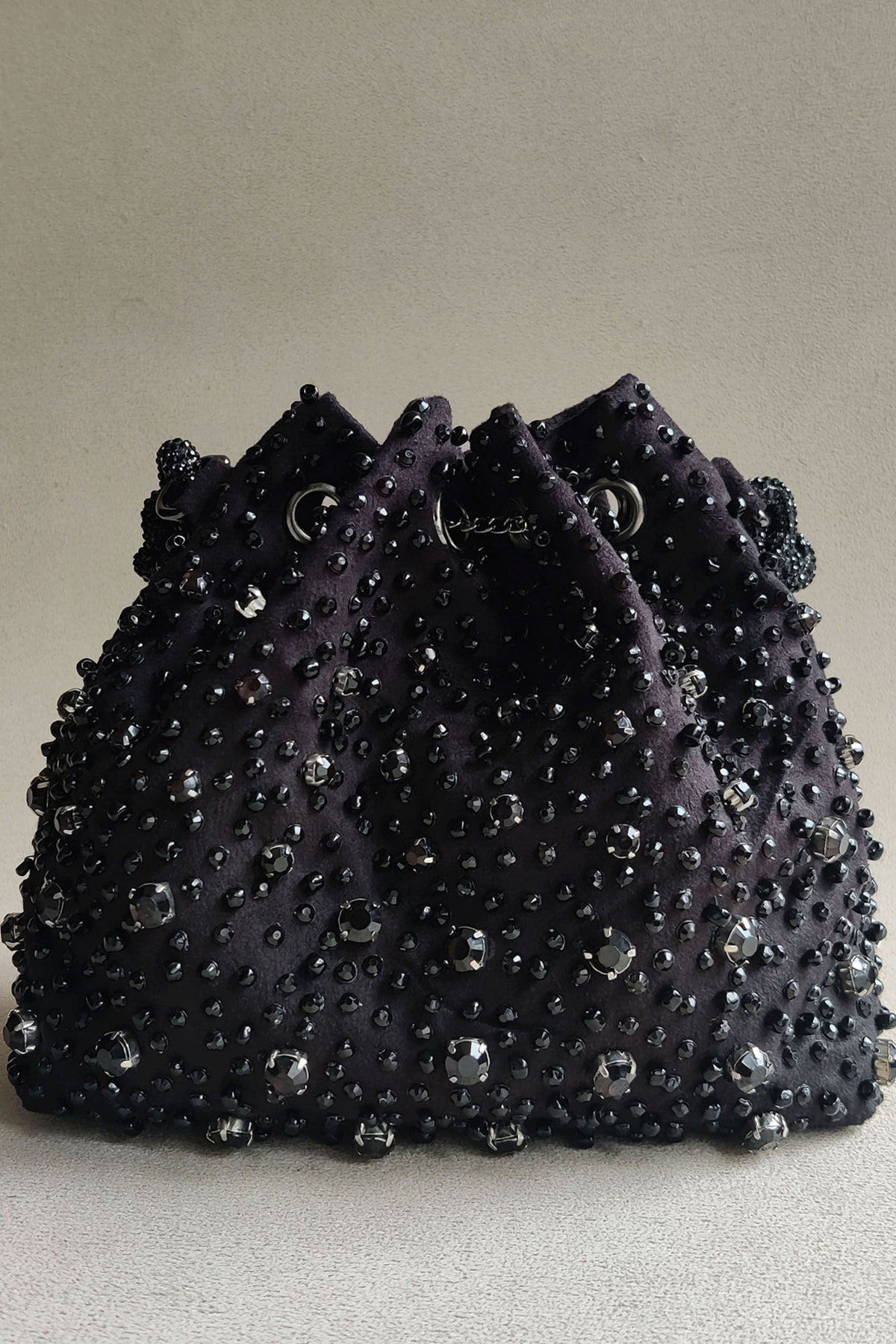 Black Starry Bucket Bag