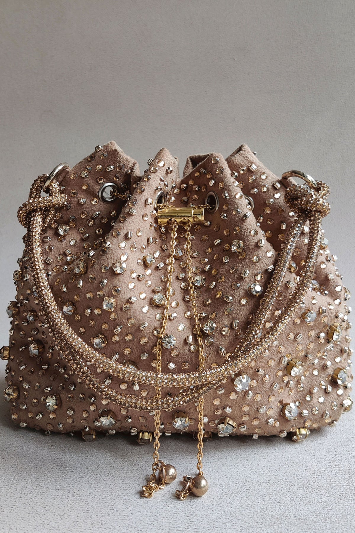 Gold Starry Bucket Bag