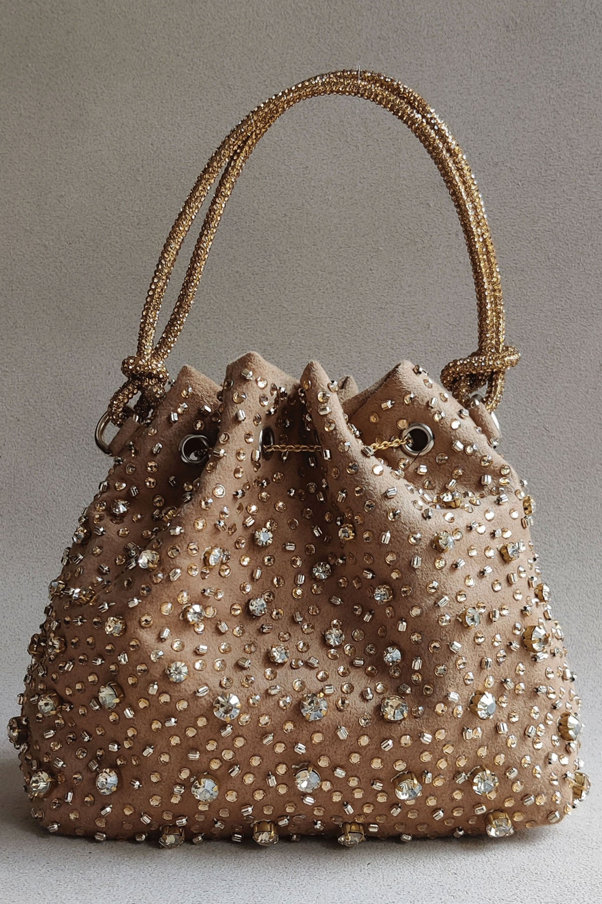 Gold Starry Bucket Bag