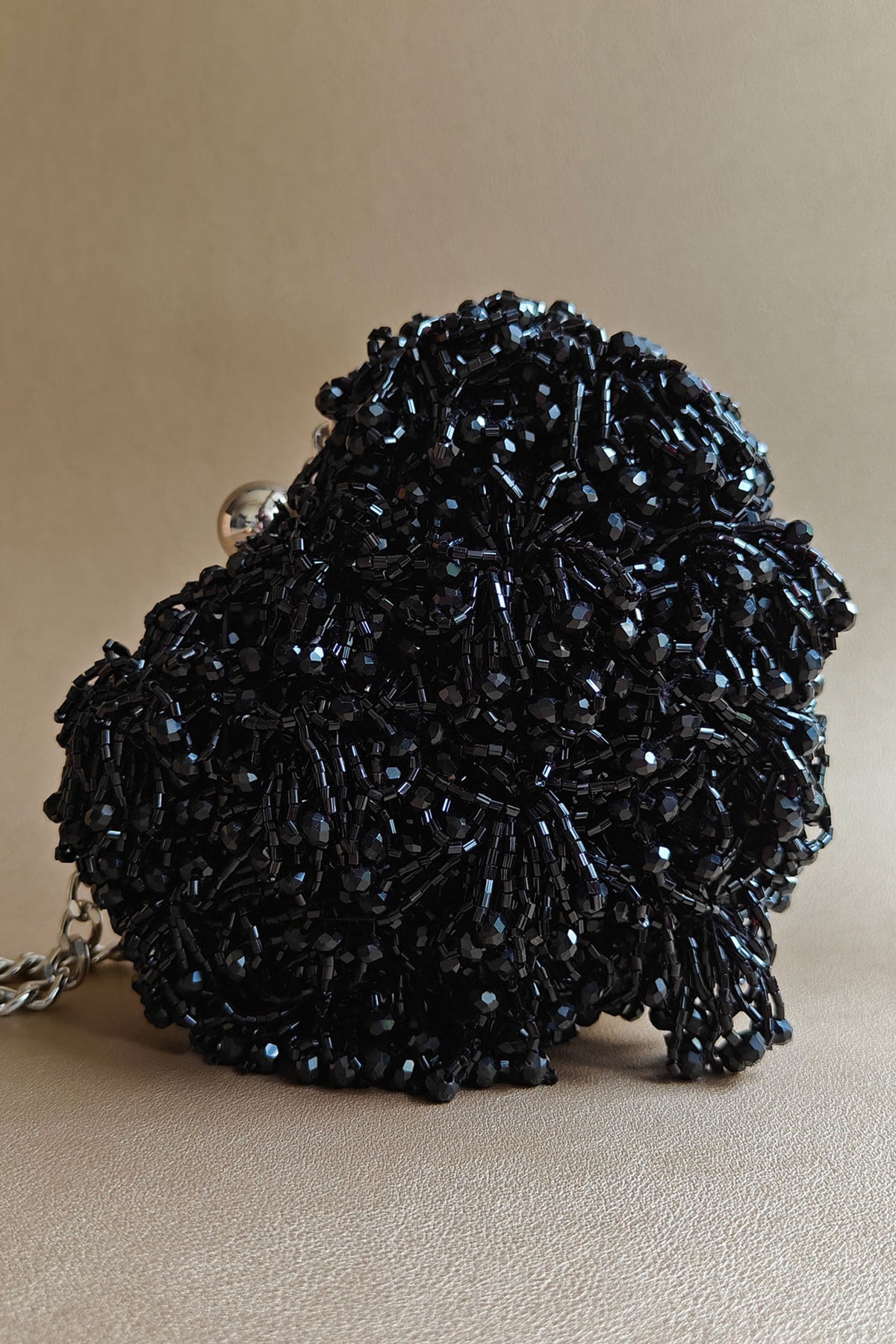 Black Micro Heart Bag