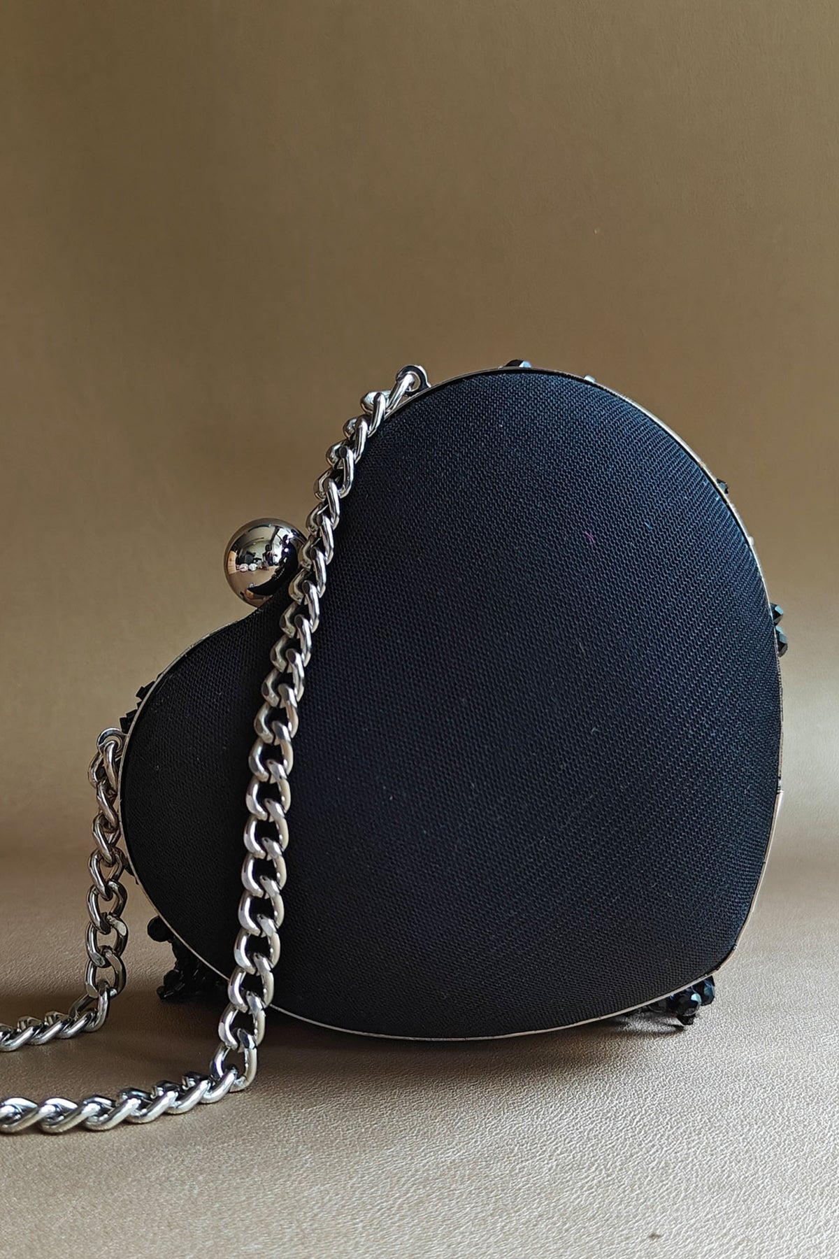 Black Micro Heart Bag