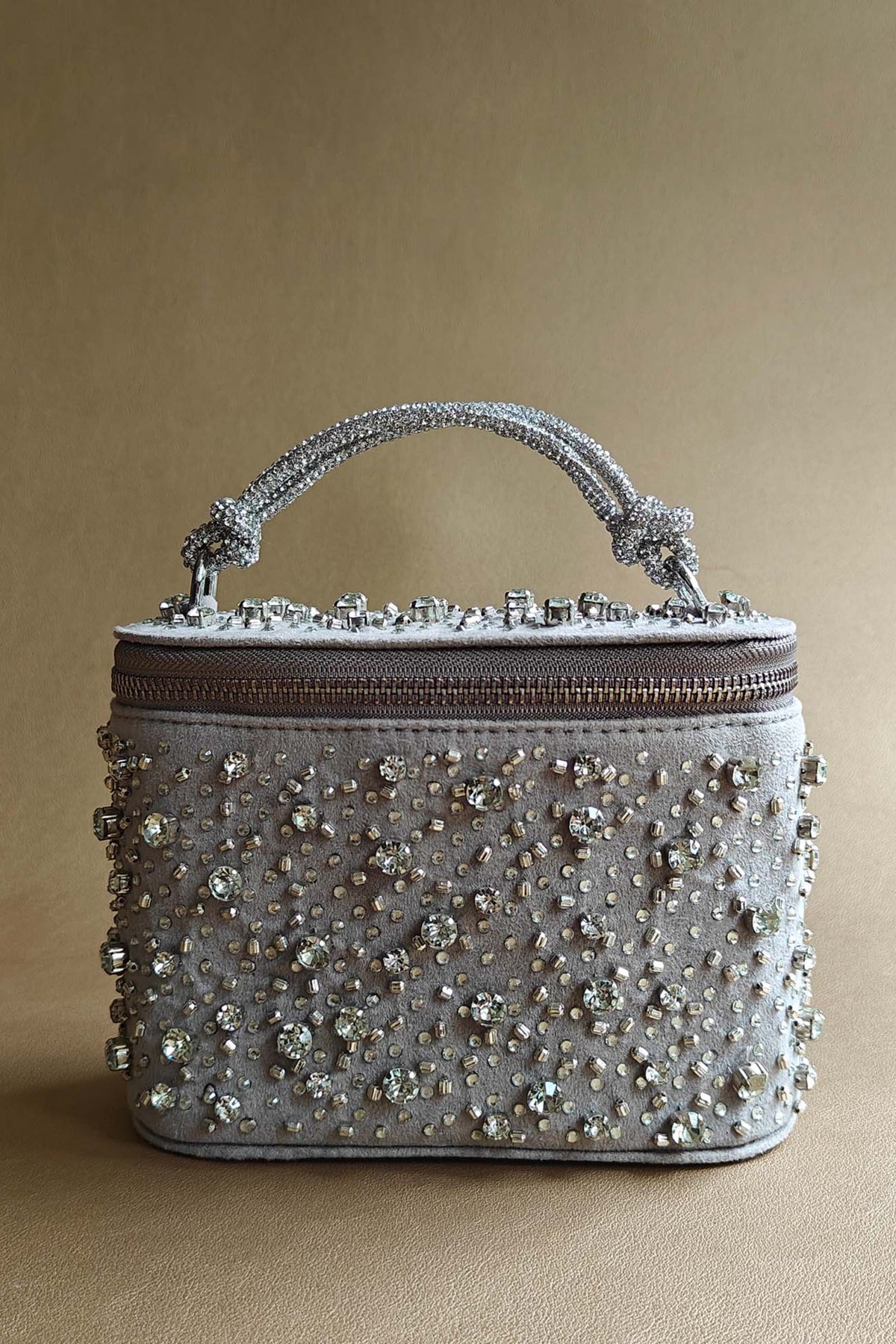 Silver Grey Vanity Bag