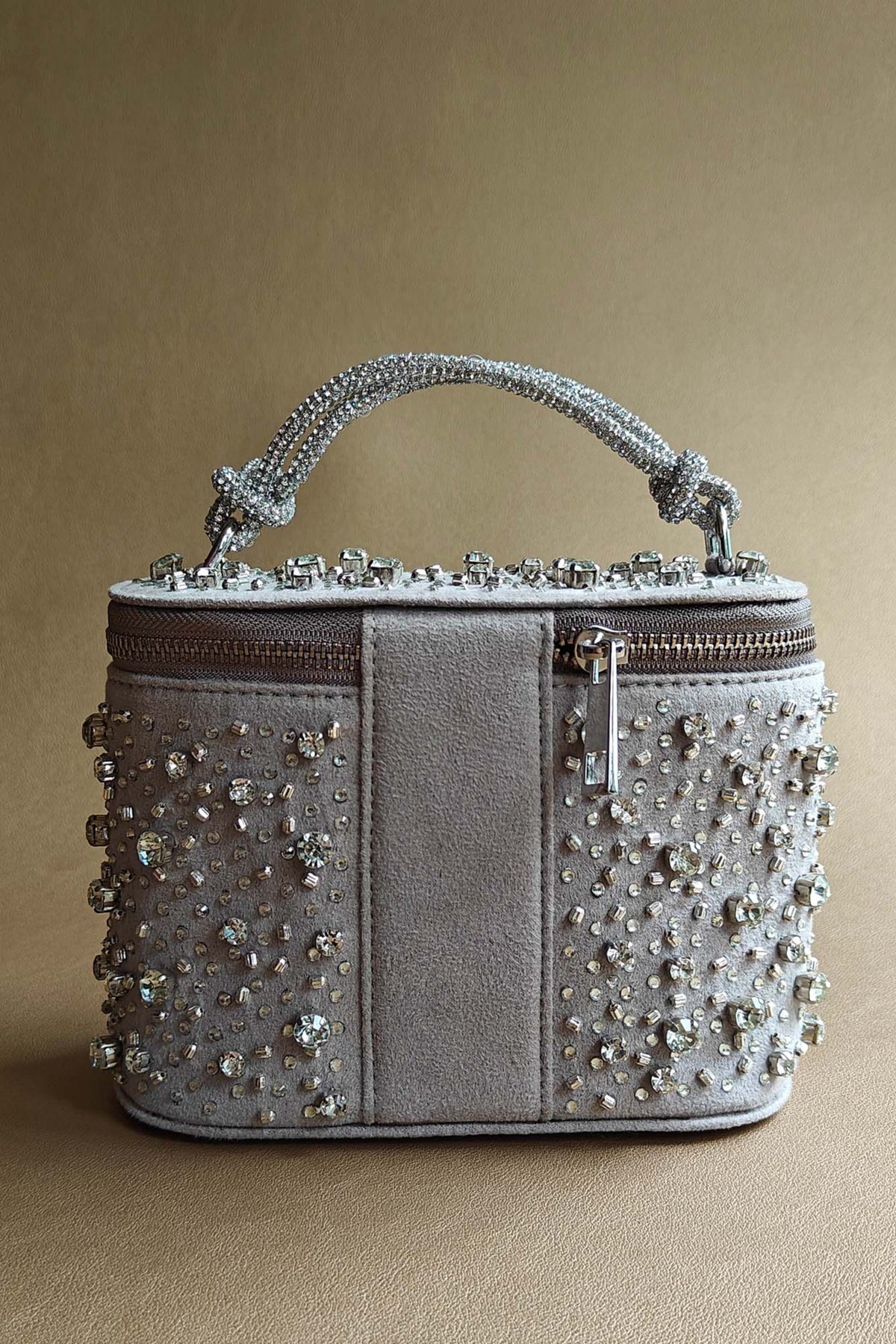 Silver Grey Vanity Bag