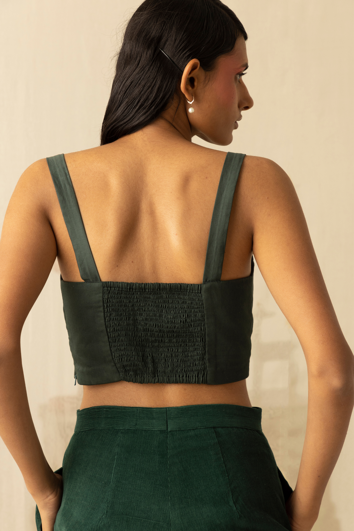 Quilted Bodice in Green