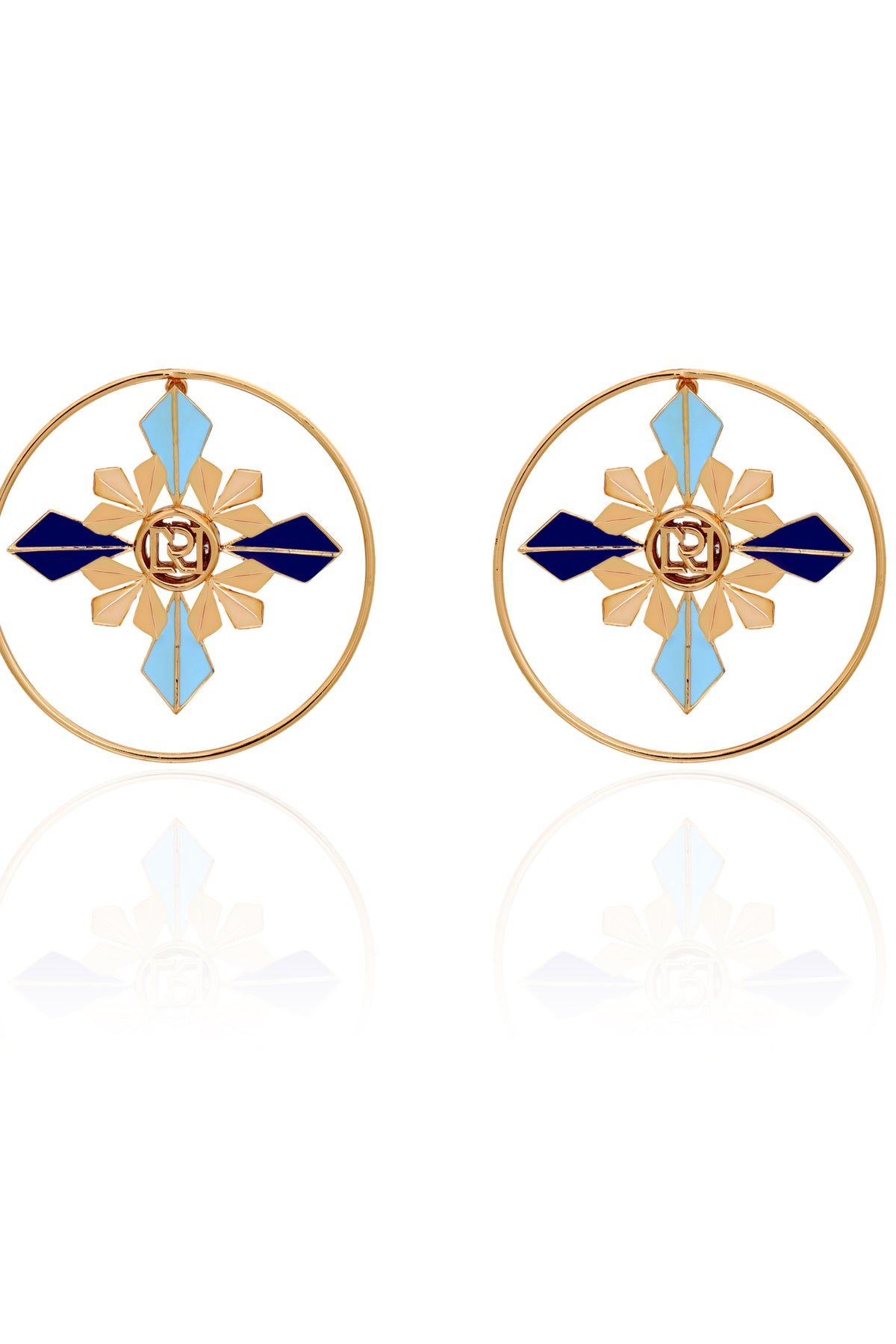 Blue Eleonora Hoops