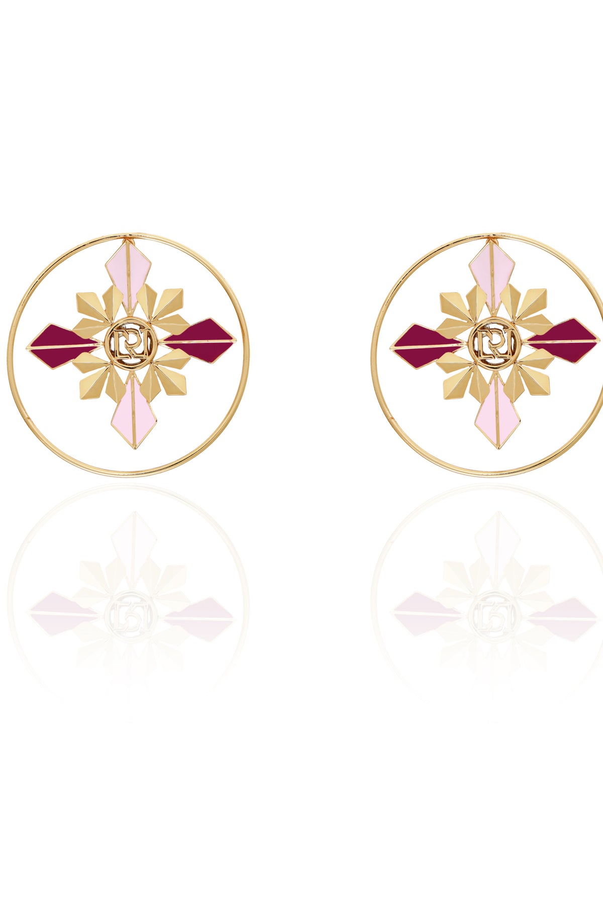 Pink Eleonora Hoops