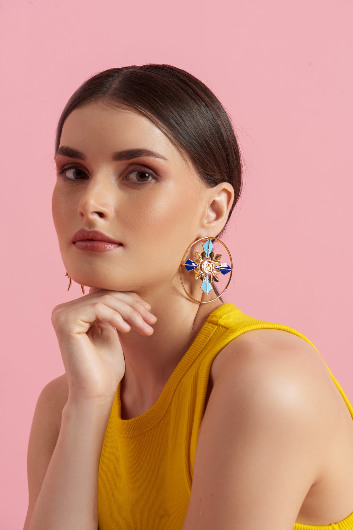 Blue Eleonora Hoops