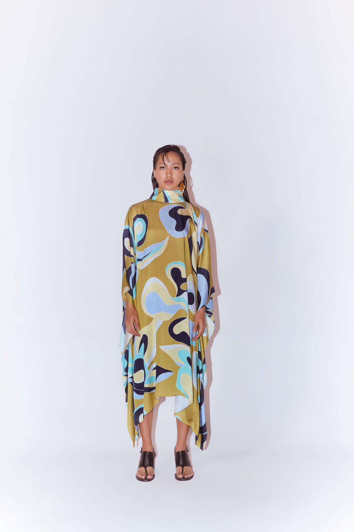 Maple Round Collar Kimono