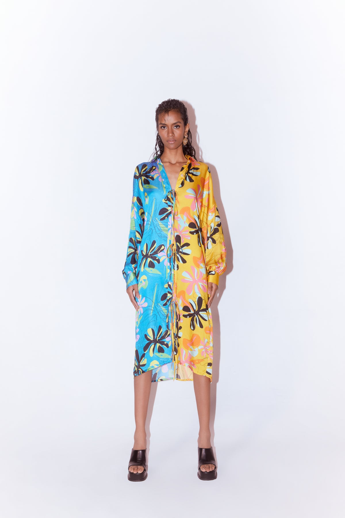 Dalia Printed Shirt Dress