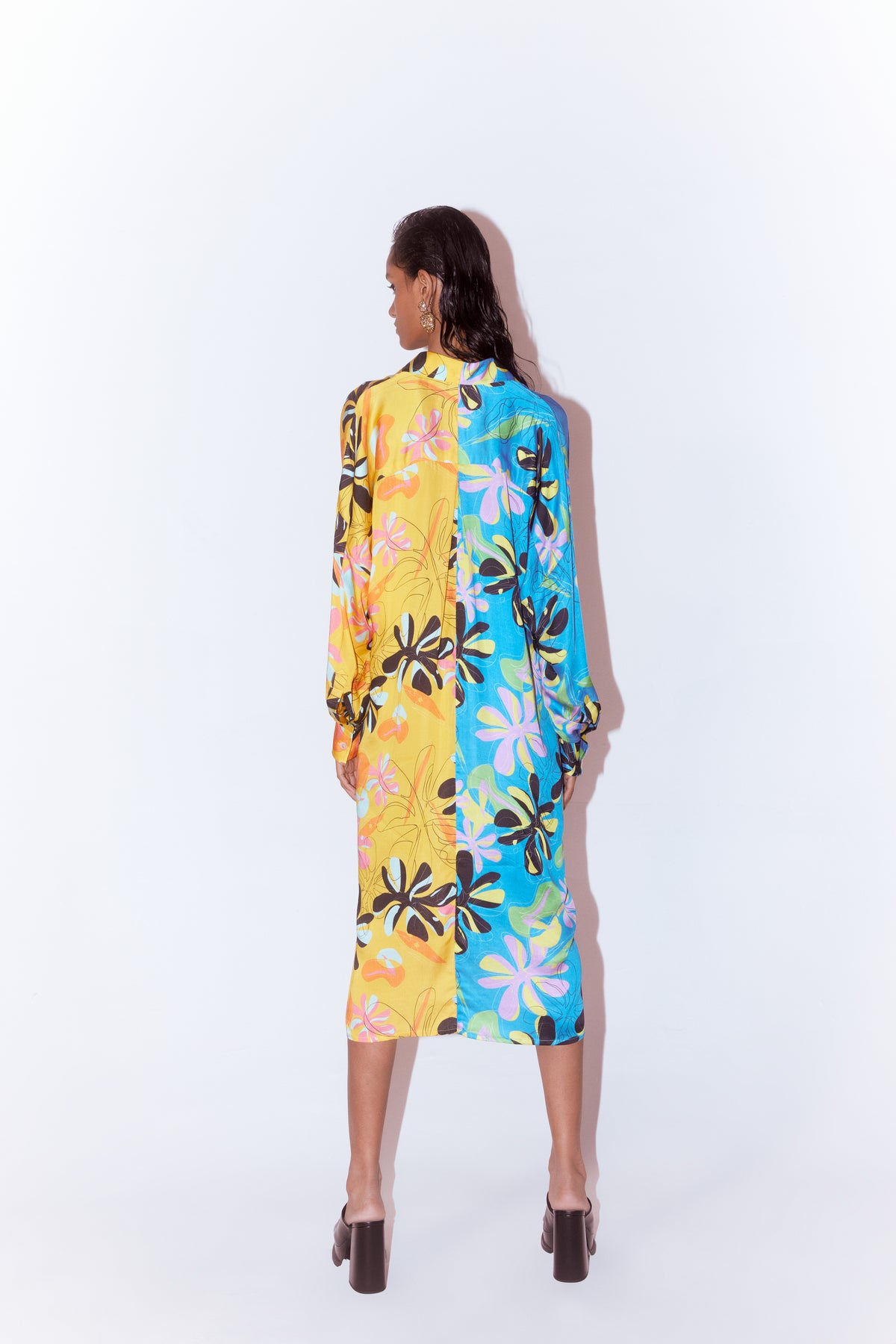 Dalia Printed Shirt Dress