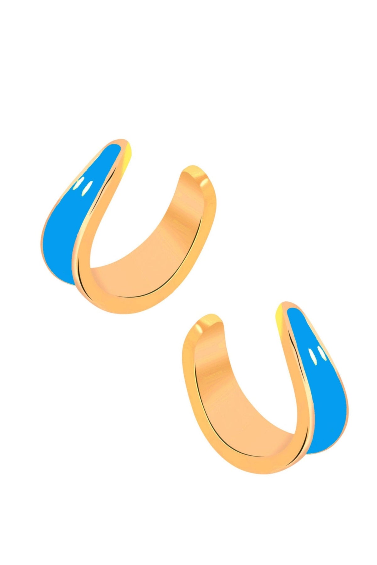 Kandy Hoops Blue Earrings