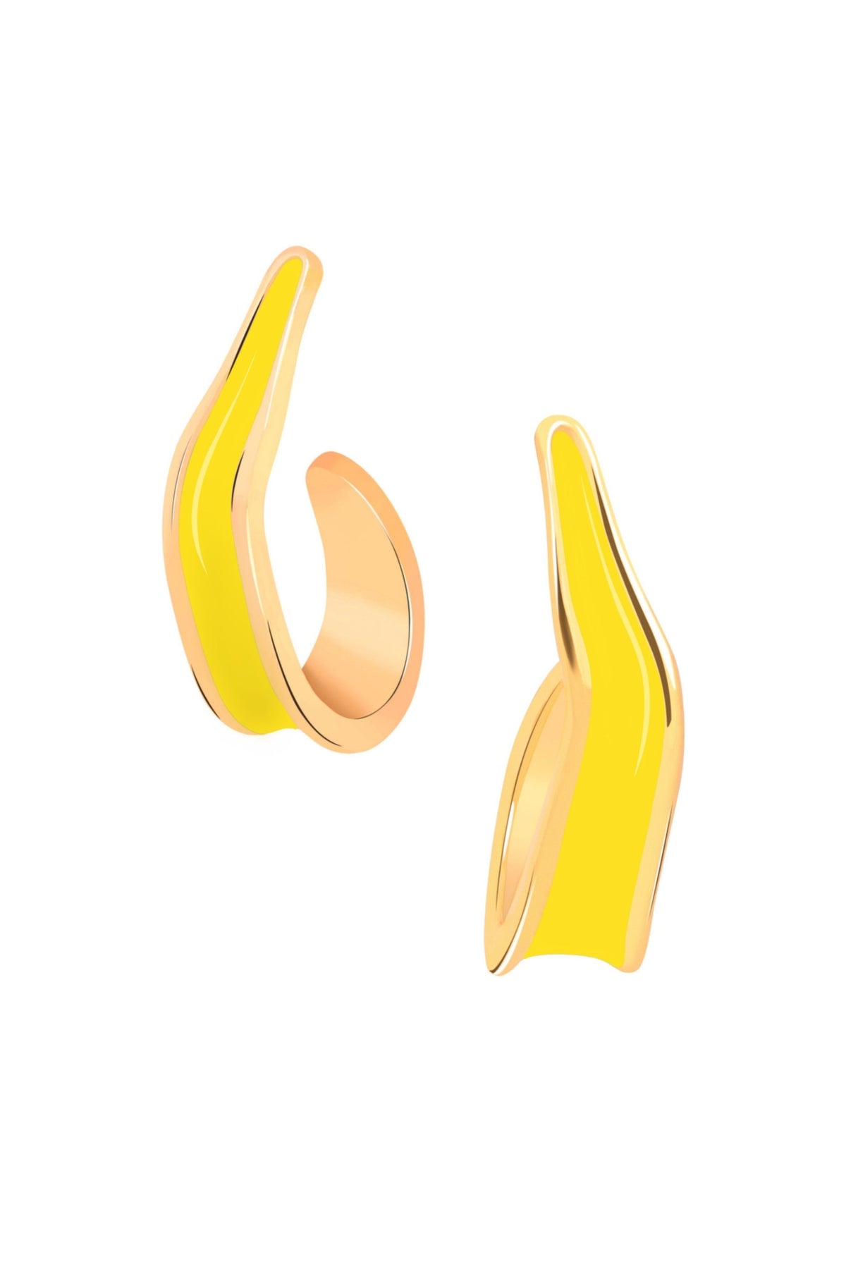 Andaman Hoops Yellow Earrings