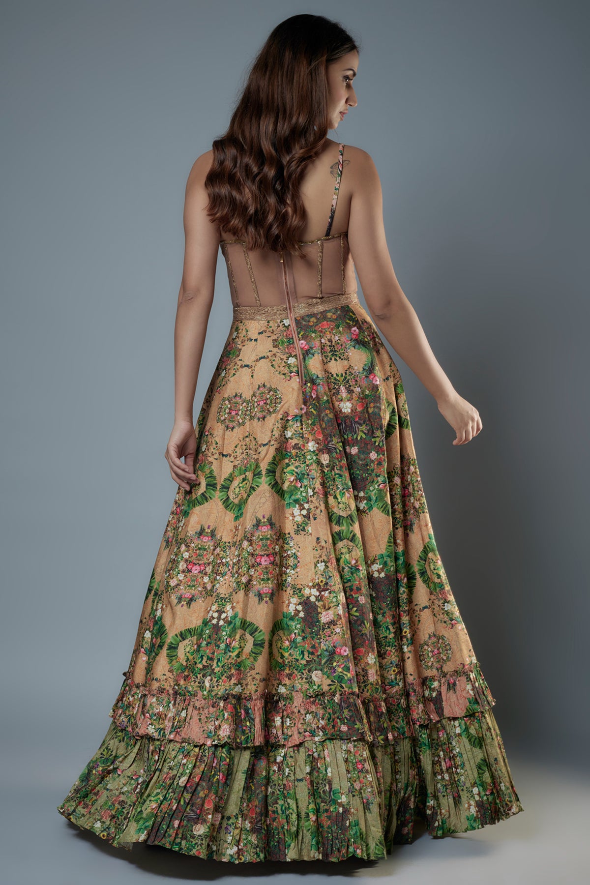 Botanical Printed Gown