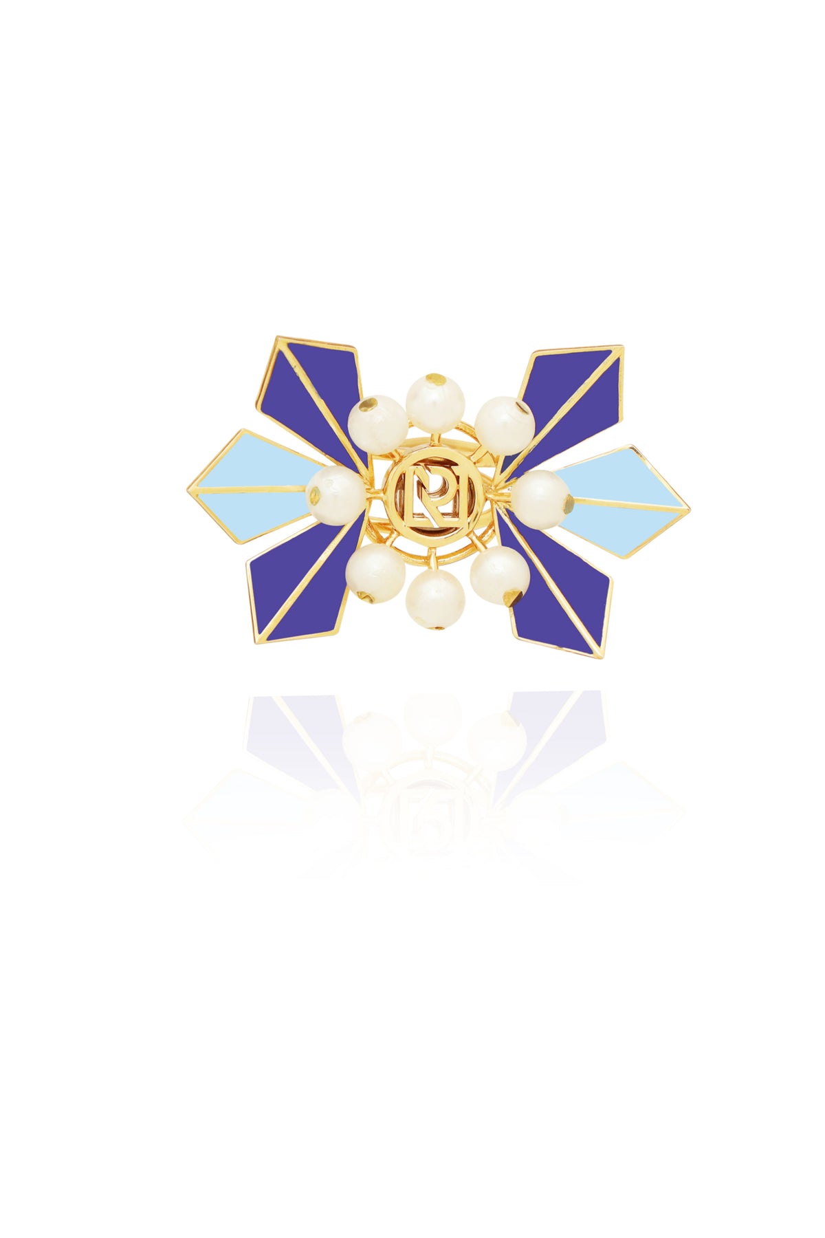 Blue Ziva Statement Ring