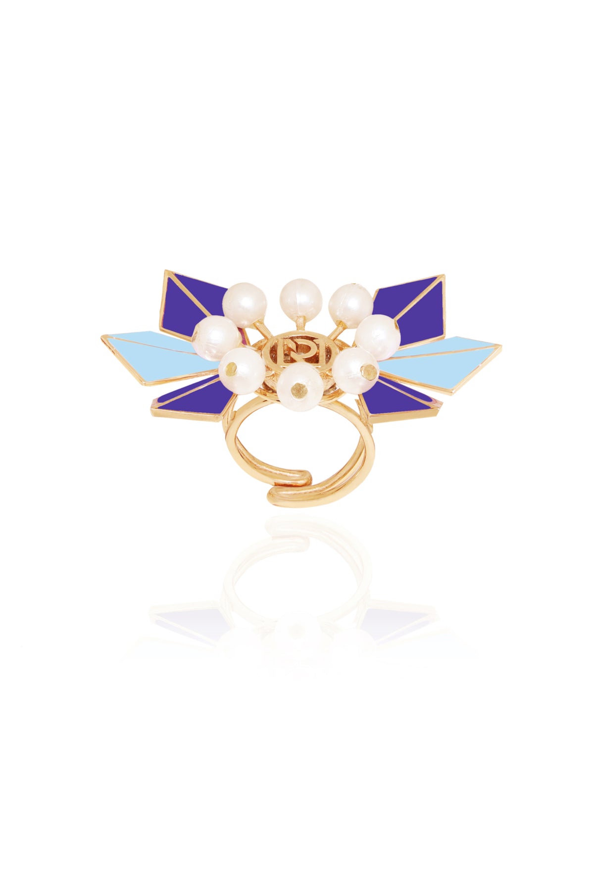 Blue Ziva Statement Ring