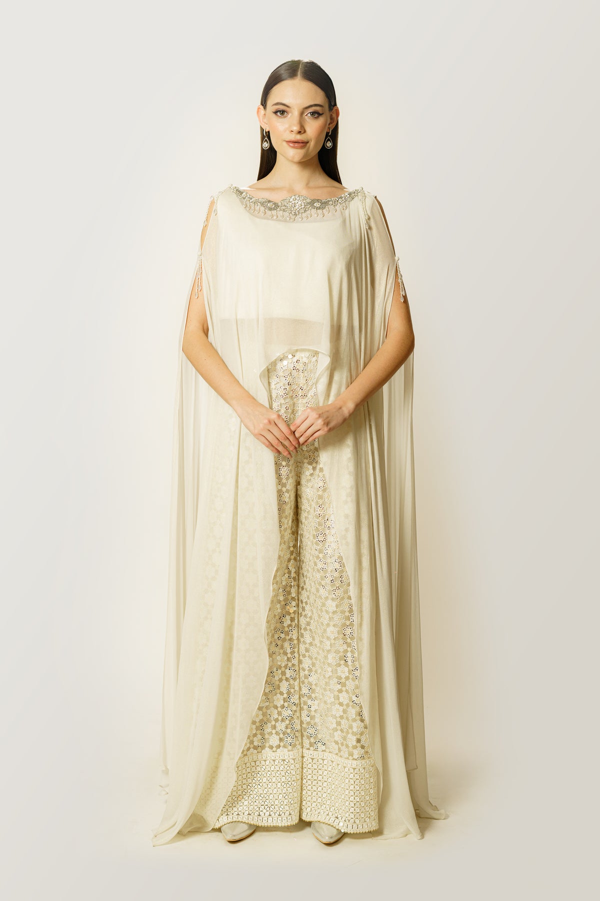 Adha Ivory Cape Set