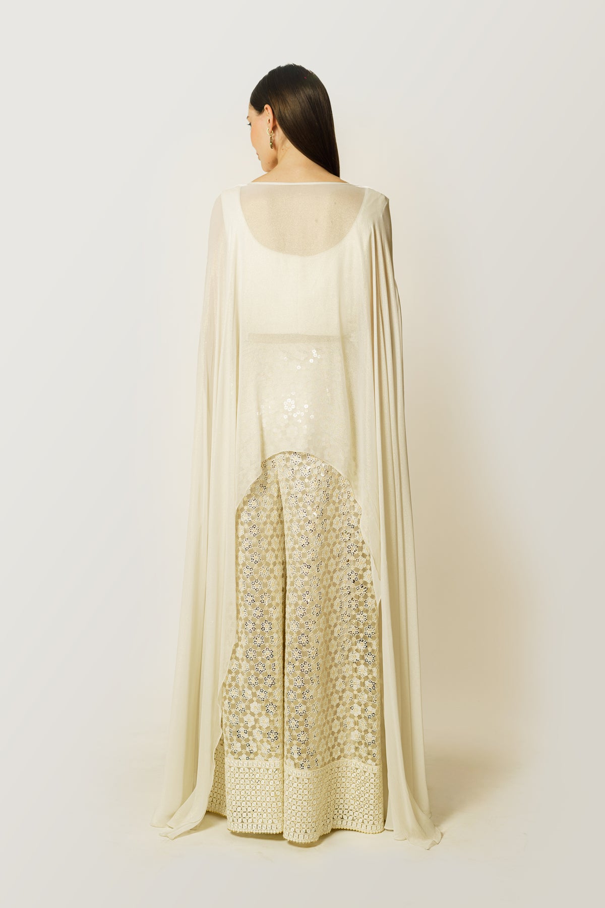 Adha Ivory Cape Set