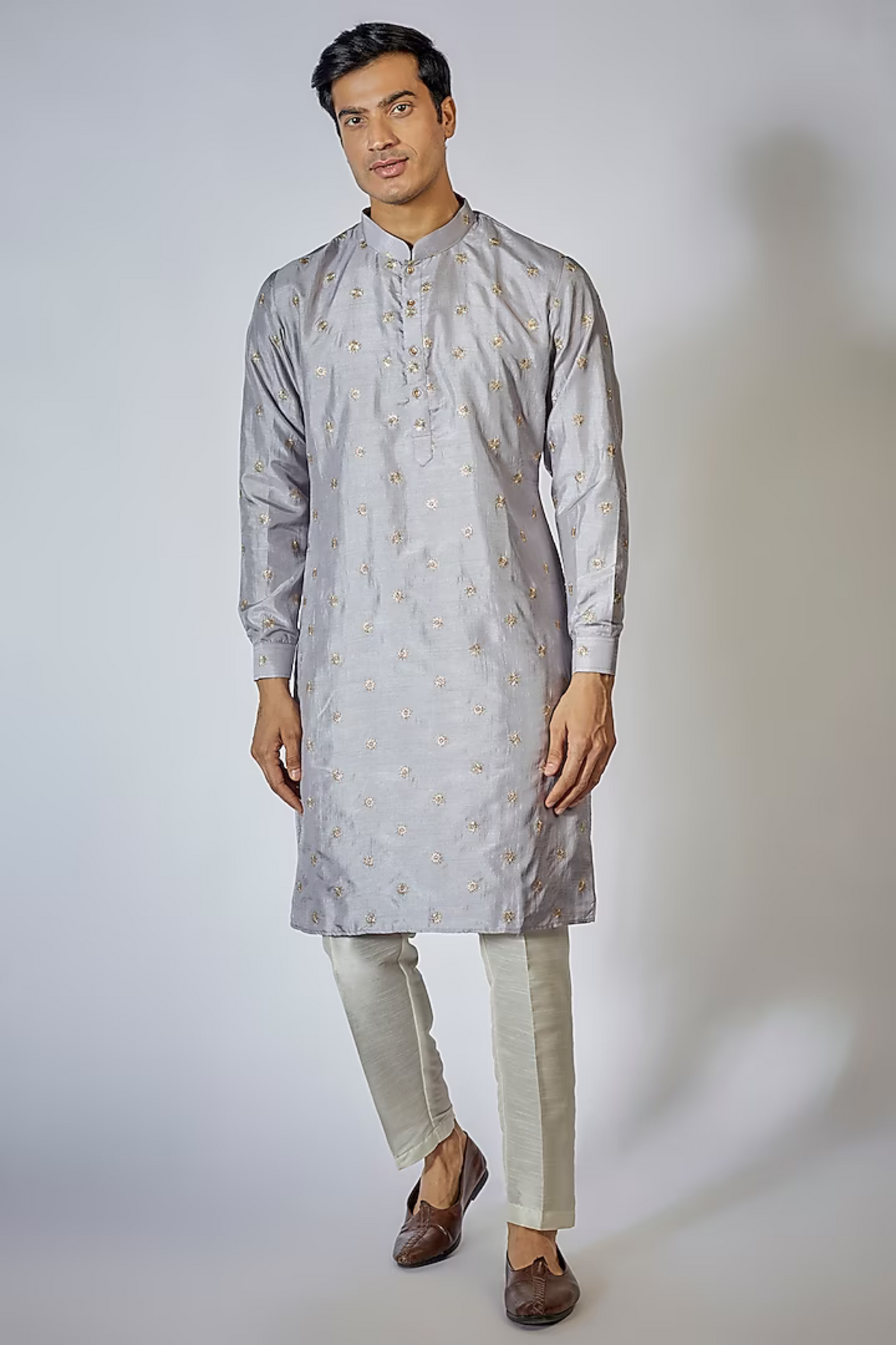 Grey Kurta Set