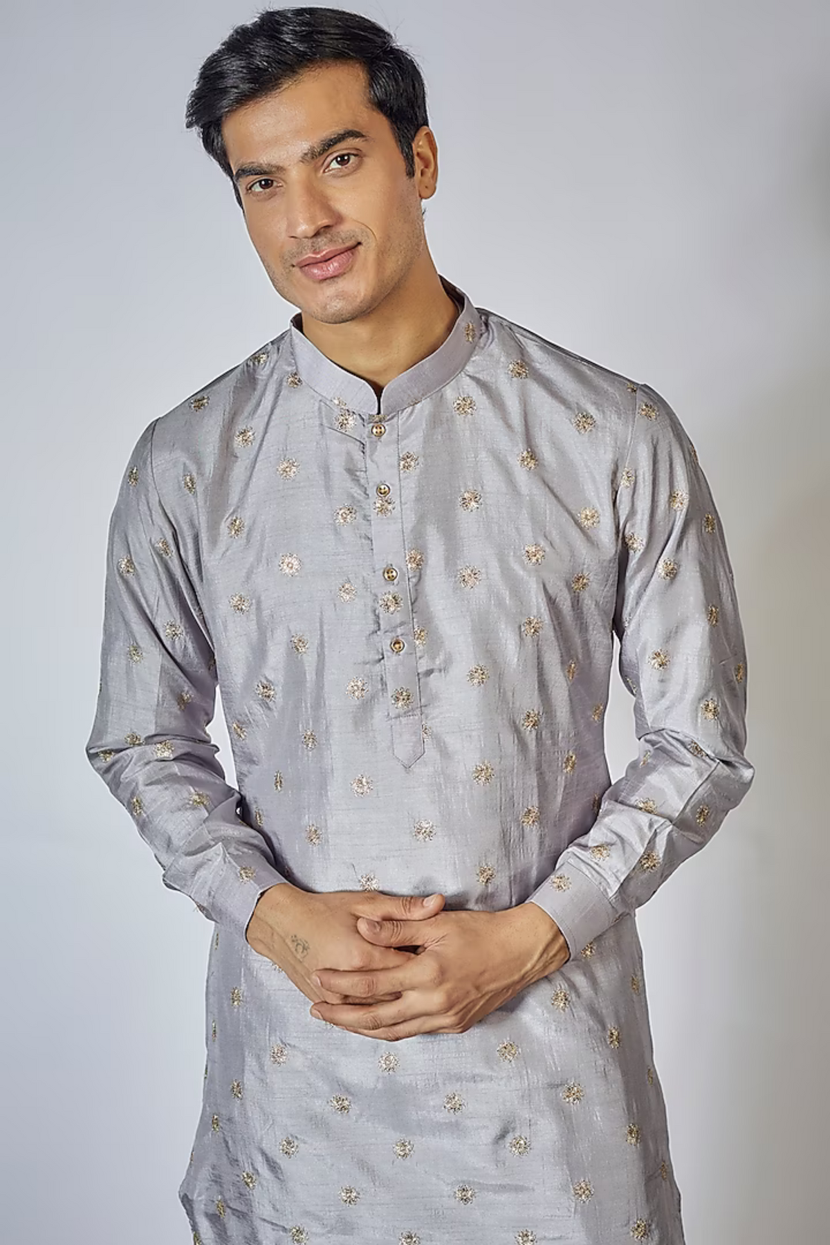 Grey Kurta Set