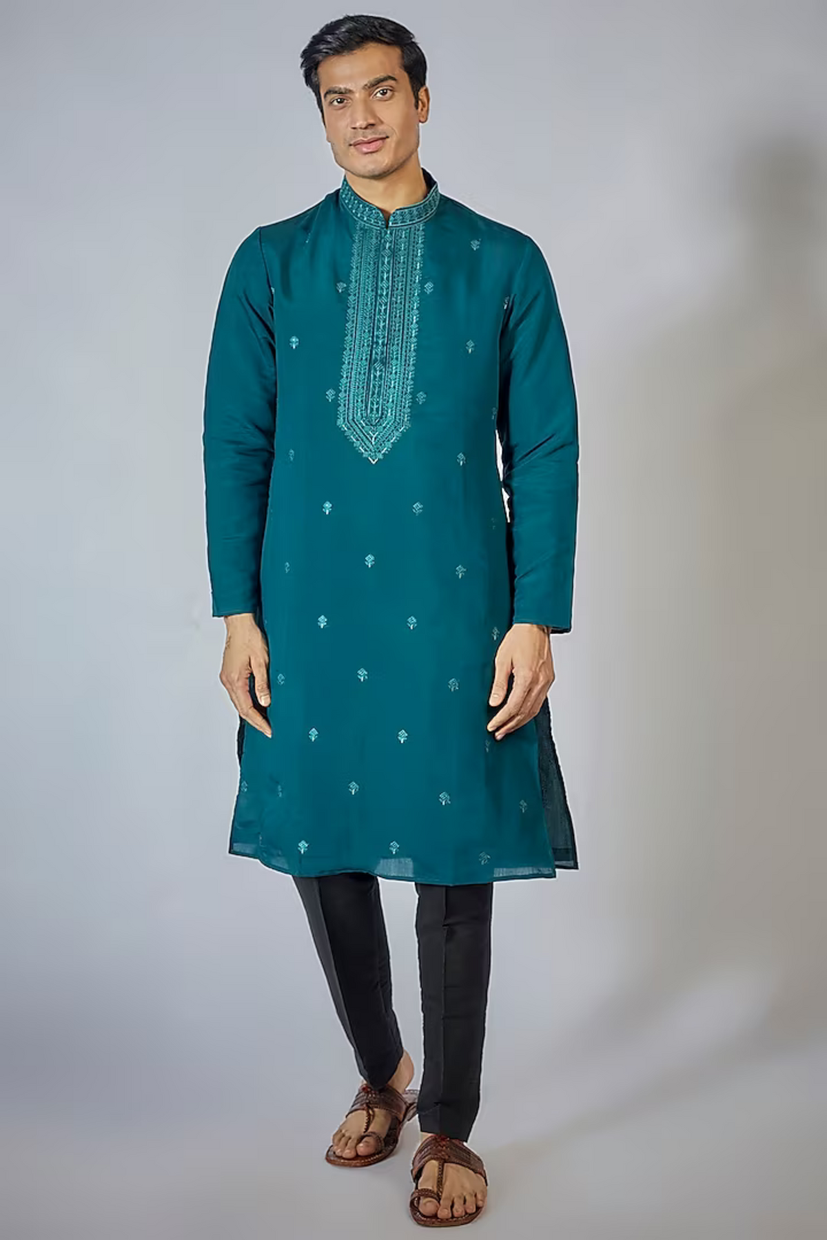 Navy Blue Kurta Set