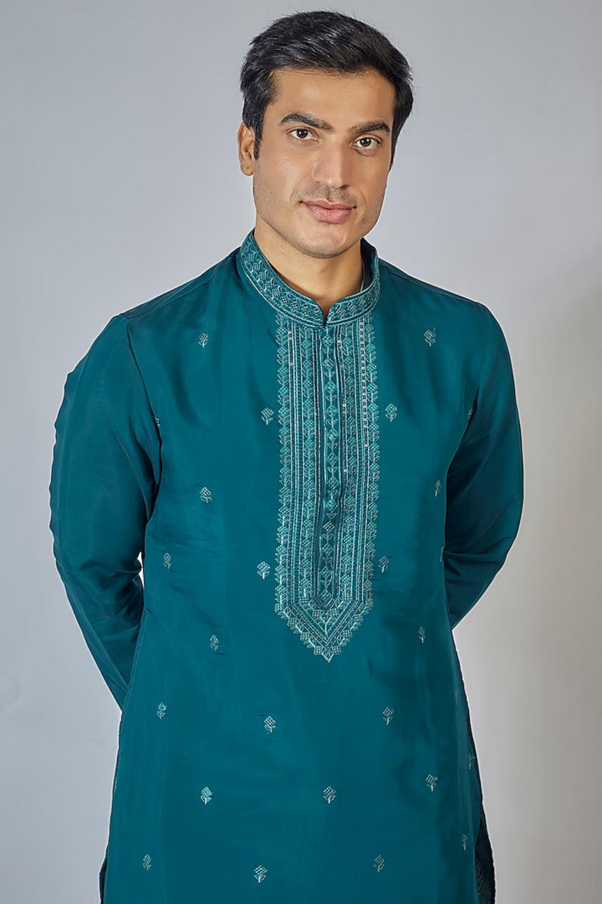 Navy Blue Kurta Set