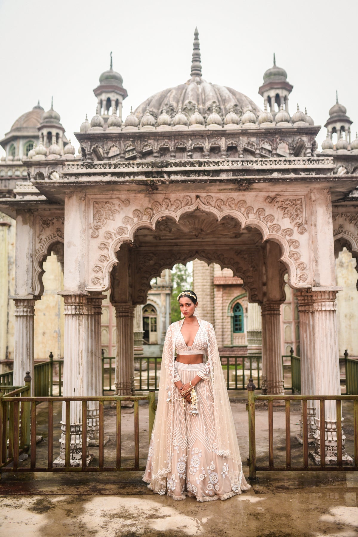 Beige Lehenga Set