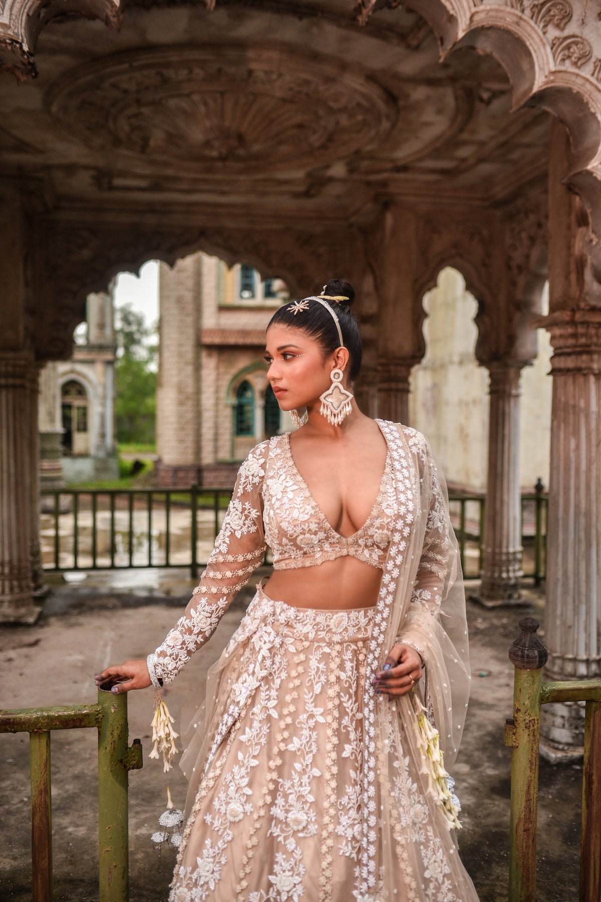 Organza Lehenga Set