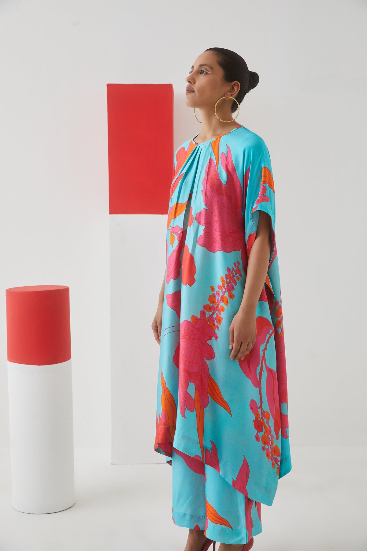 Blue Rose Kimono Tunics Trousers