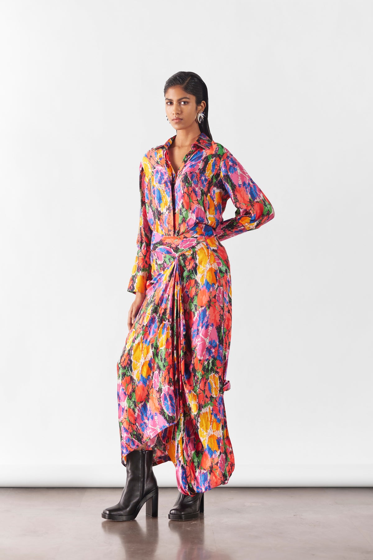 Petunia Shirt &amp; Draped Skirt Co-ord