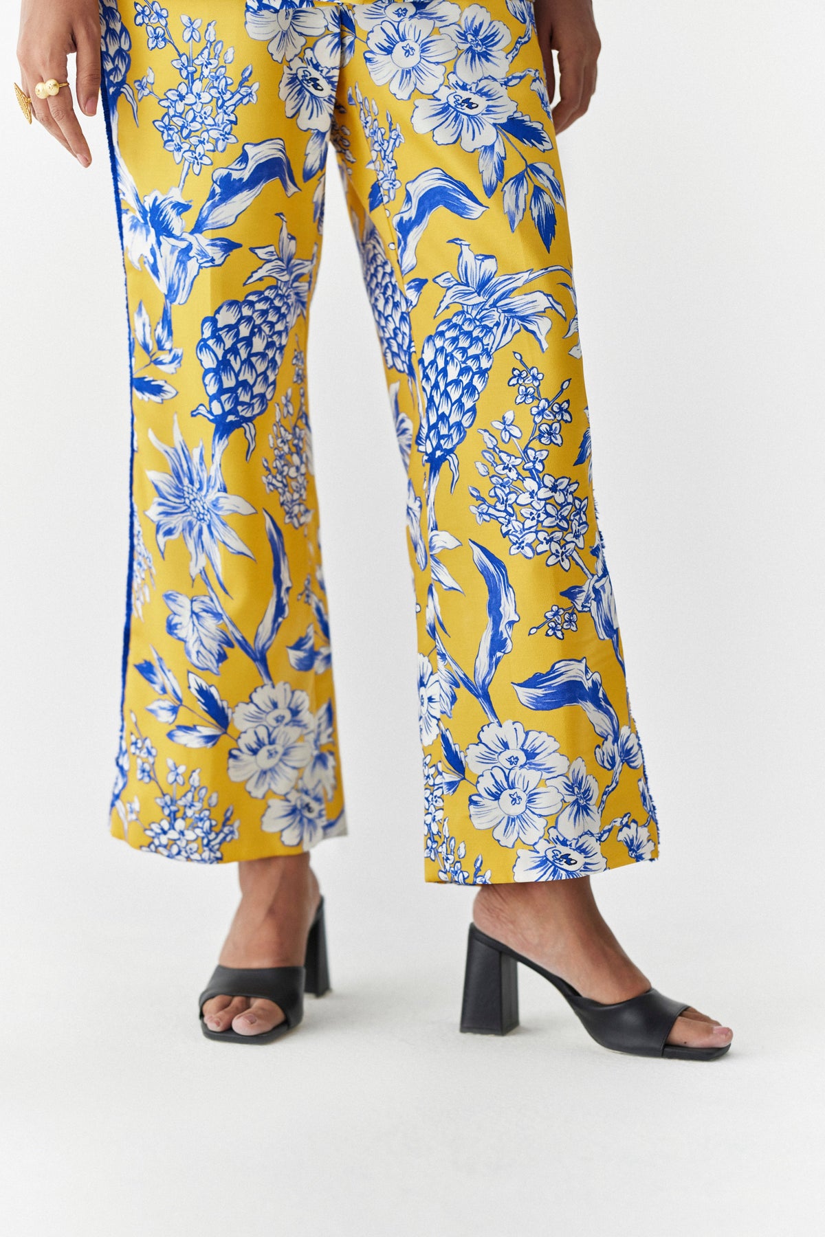 Yellow Pineapple  Blazer &amp; Pants Co-ord