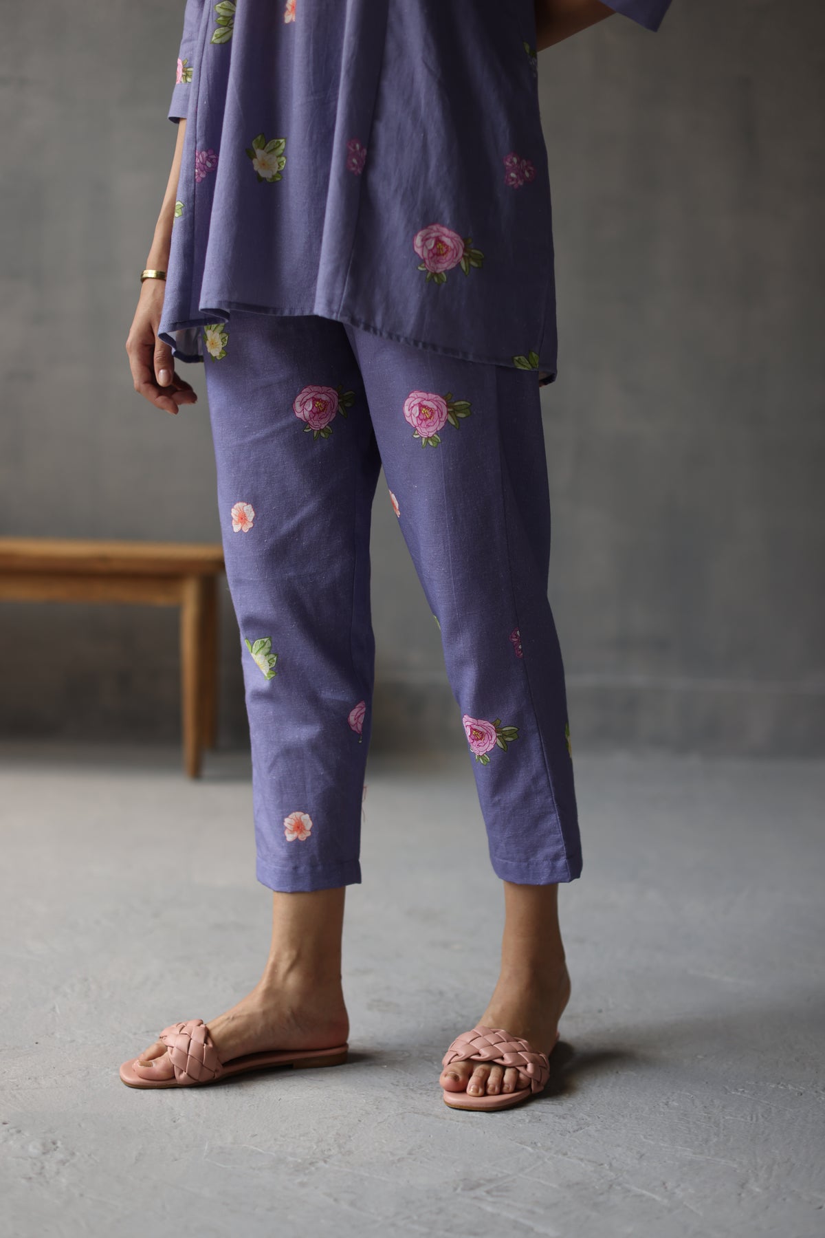 Water Lily Periwinkle Pants