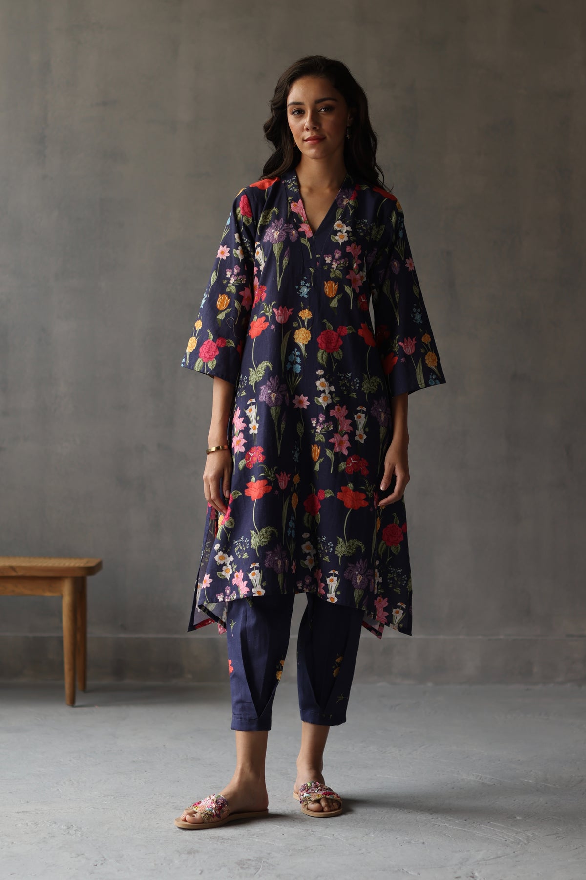 Primrose Navy Blue Kurta Set