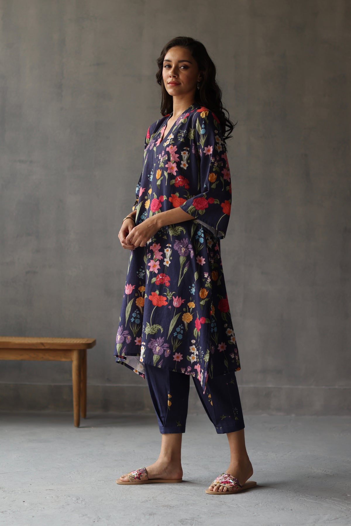 Primrose Navy Blue Kurta Set