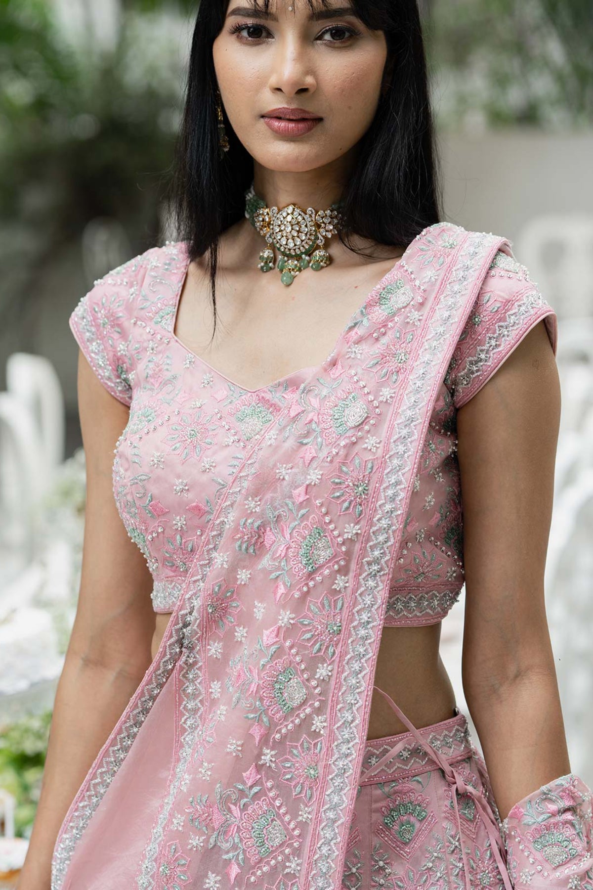 Flamingo Pink Lehenga Set