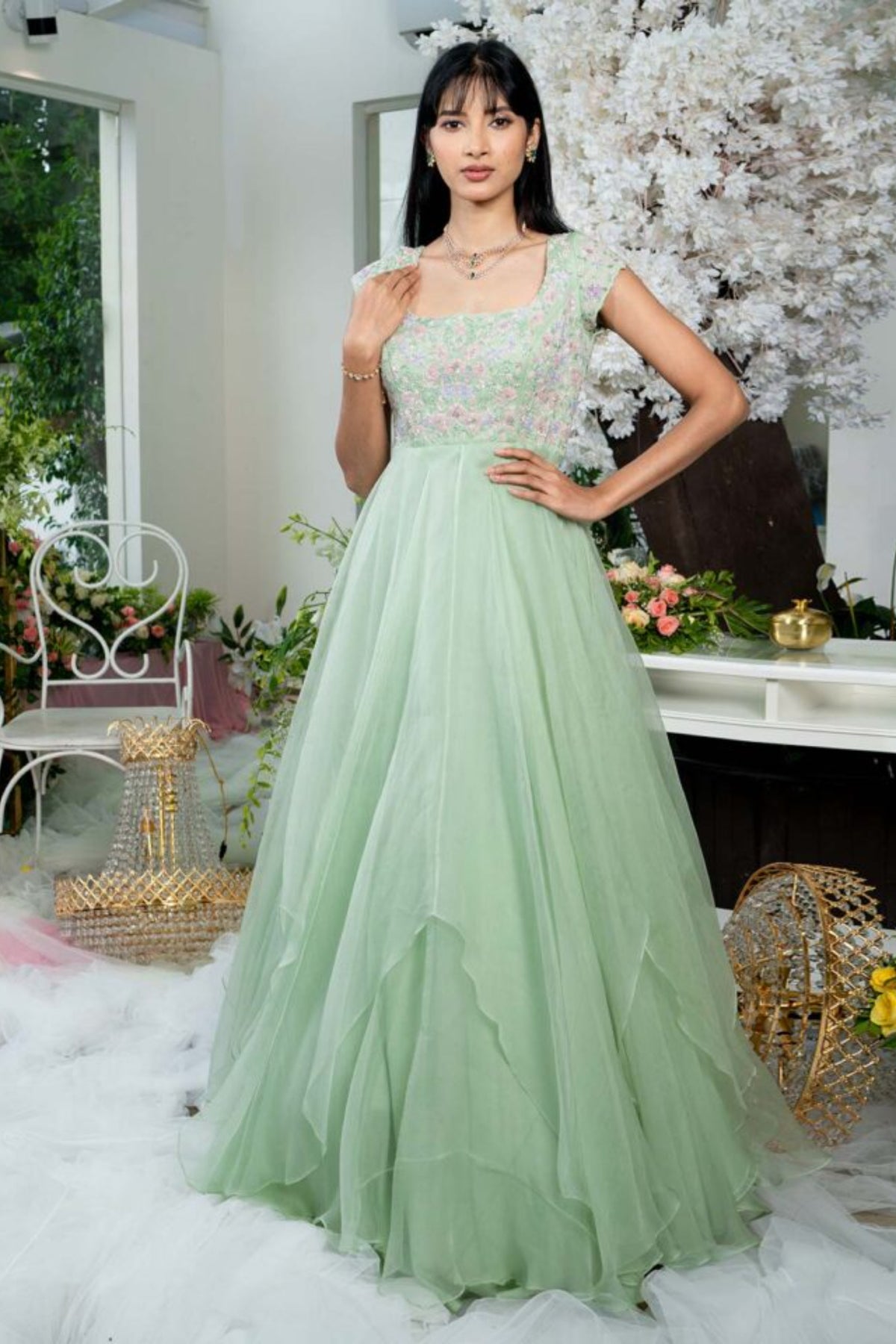 Pistachio Green Gown