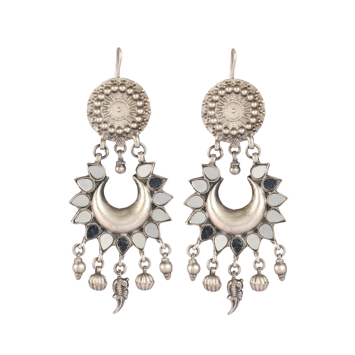 Latkan Silver Earring