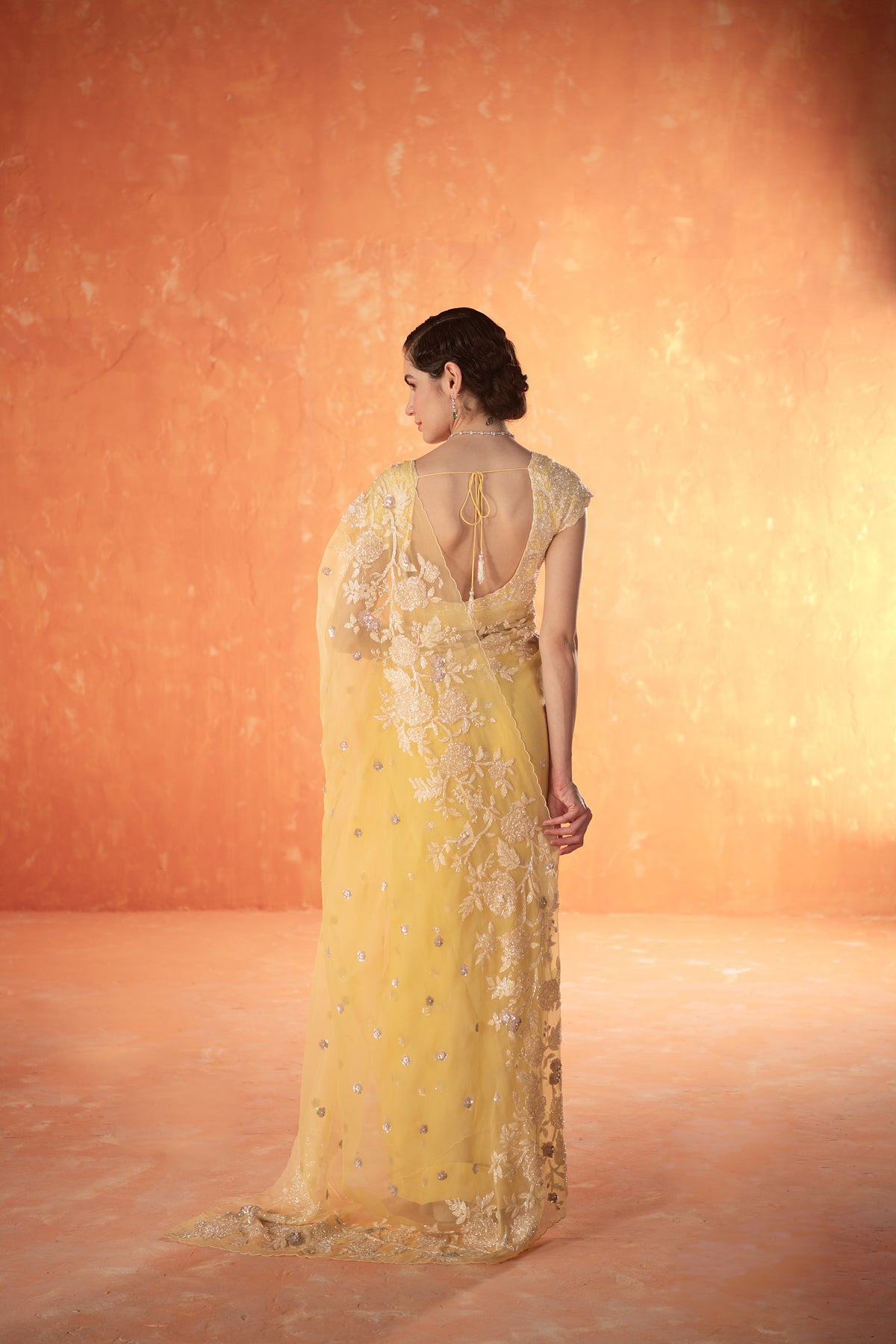 Yellow Sparrow Saree