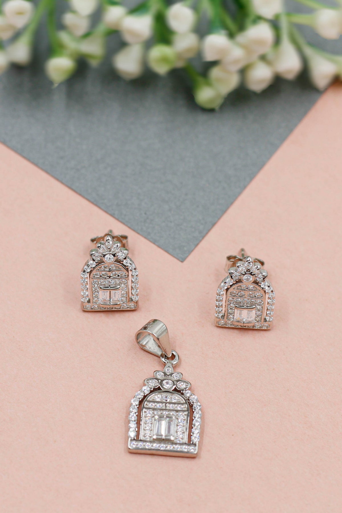 Starry Affair Earrings Pendant Set